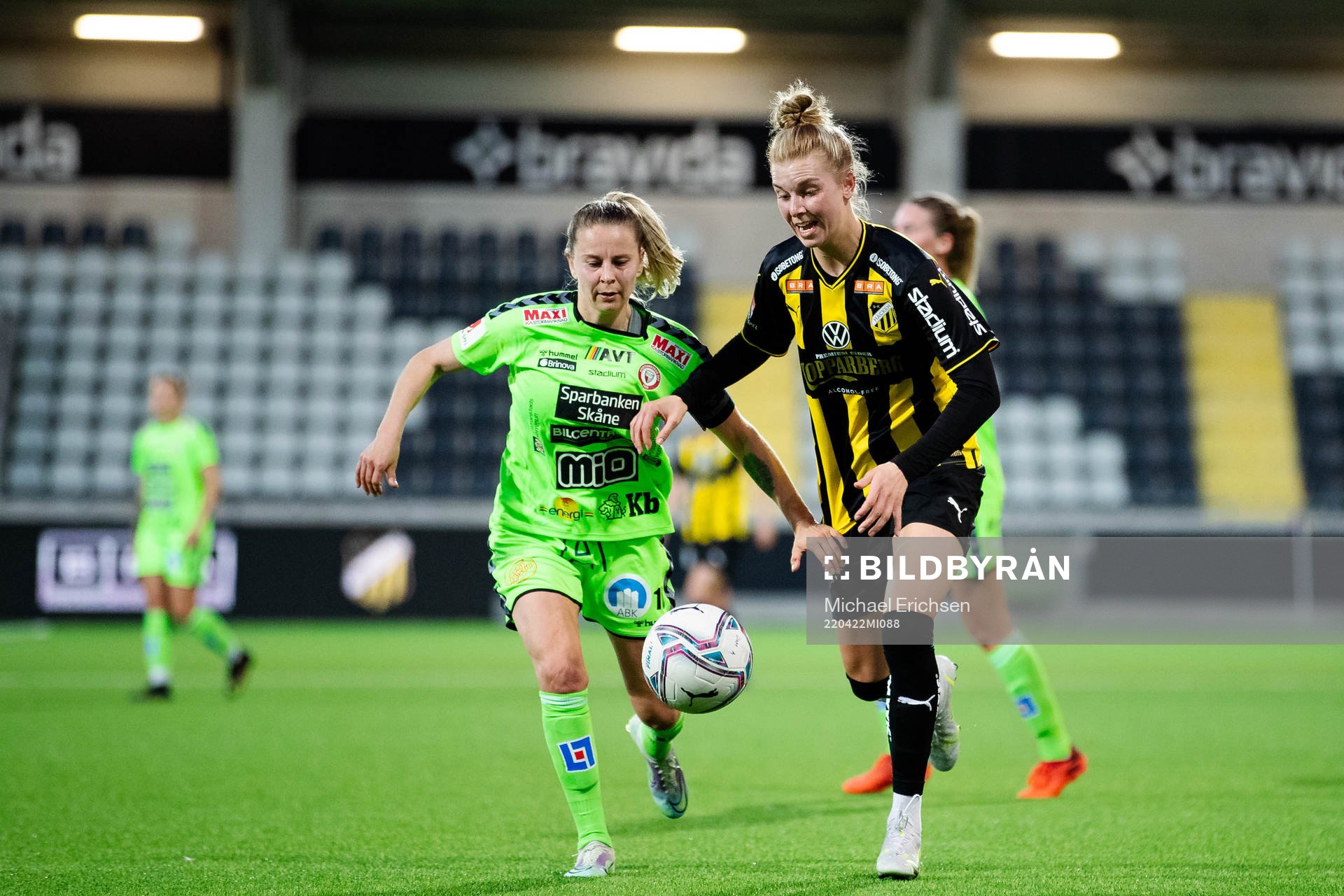 Kristianstads Emmi Alanen och Häckens Dilja Yr Zomers
