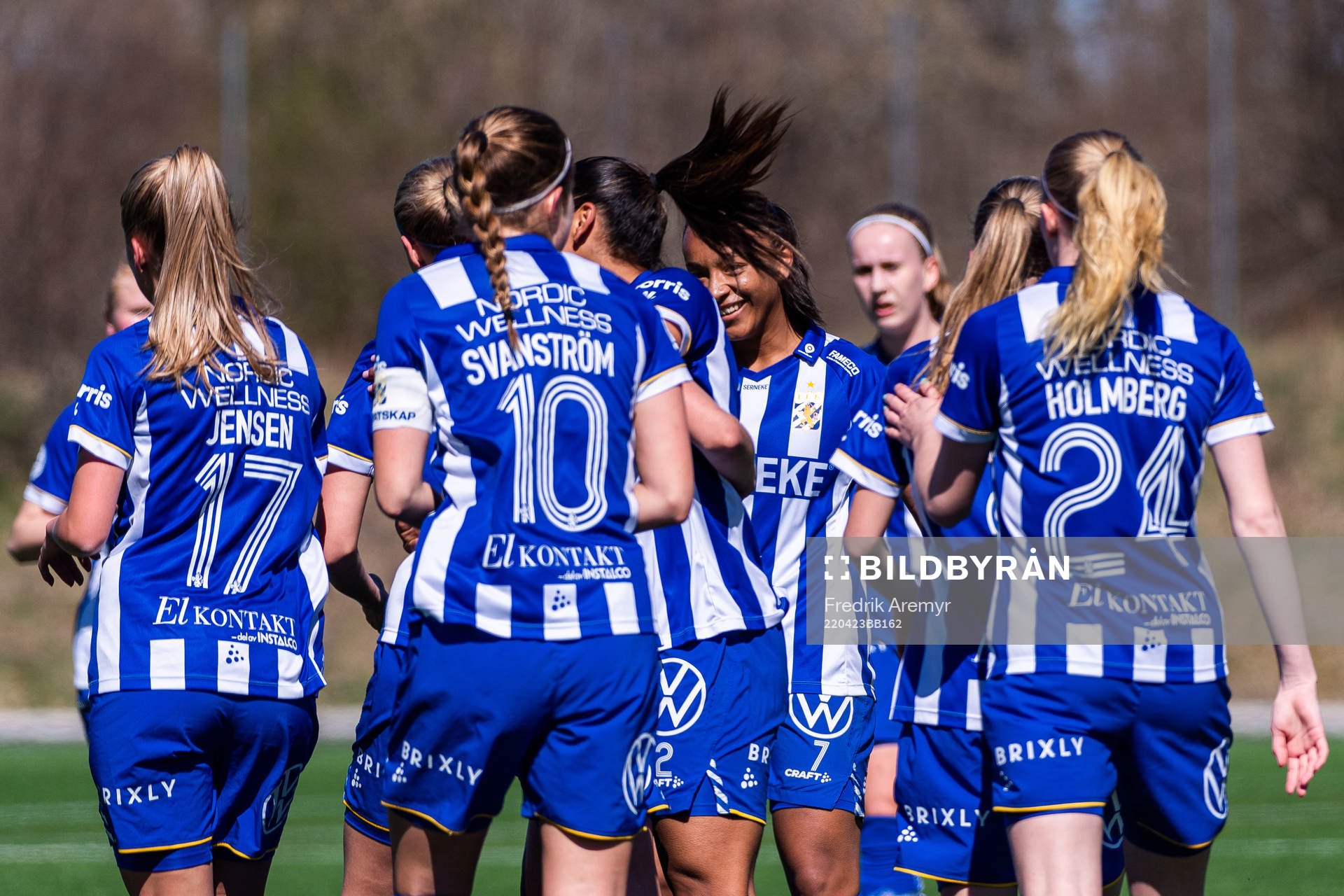 IFK Göteborgs Filippa Hopkins jublar med lagkamrater
