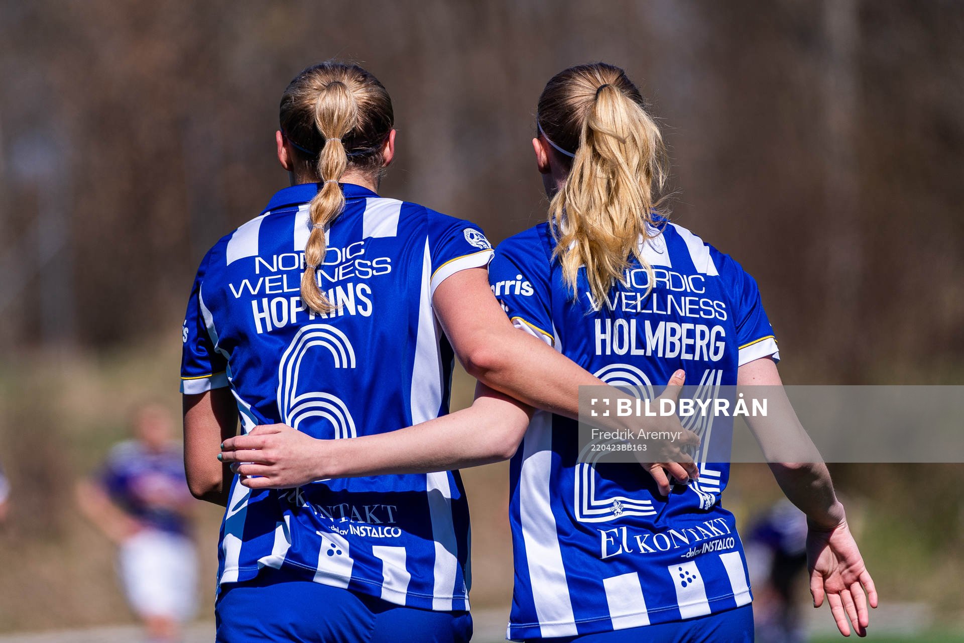 IFK Göteborgs Filippa Hopkins jublar med Felicia Holmberg
