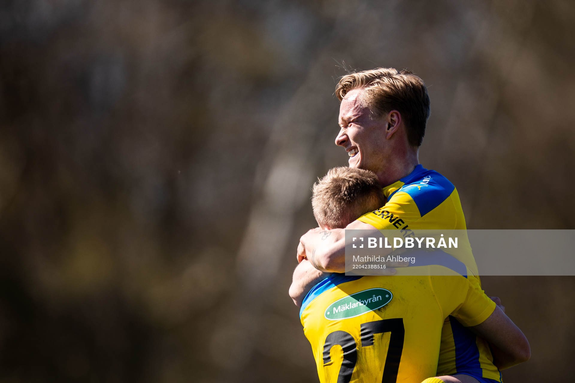 Eskilsminnes Alexander Engholm och Filip Lundeberg jublar