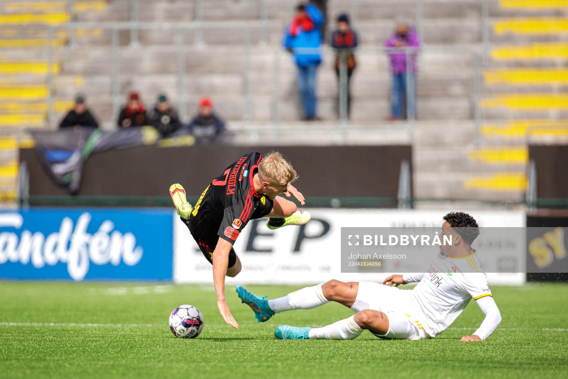 under fotbollsmatchen i Superettan mellan Östersund och