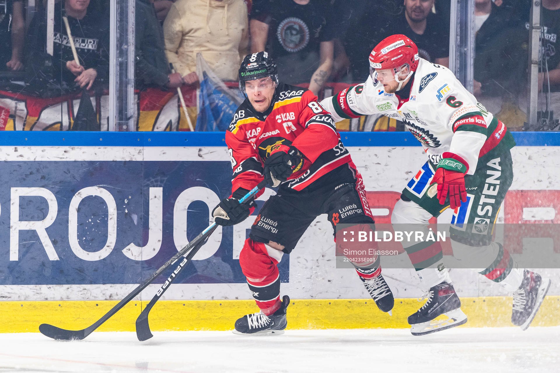 Luleås Dans Locmelis och Frölundas Mattias Norlinder