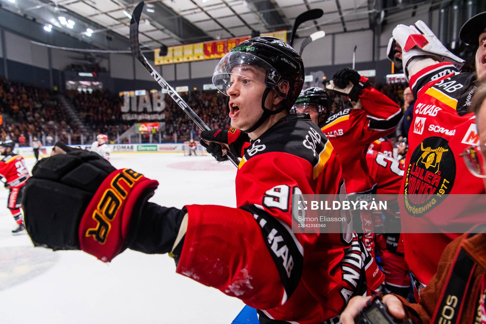 Luleås Pontus Andreasson jublöar