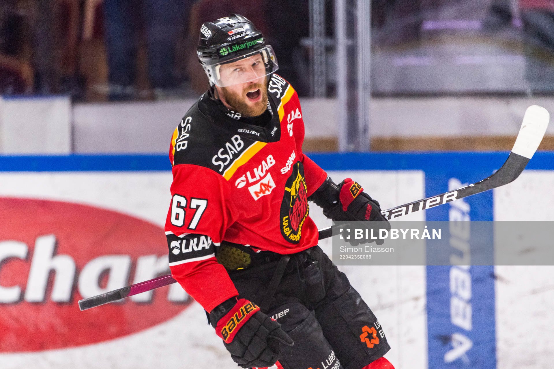 Luleås Linus Omark jublar