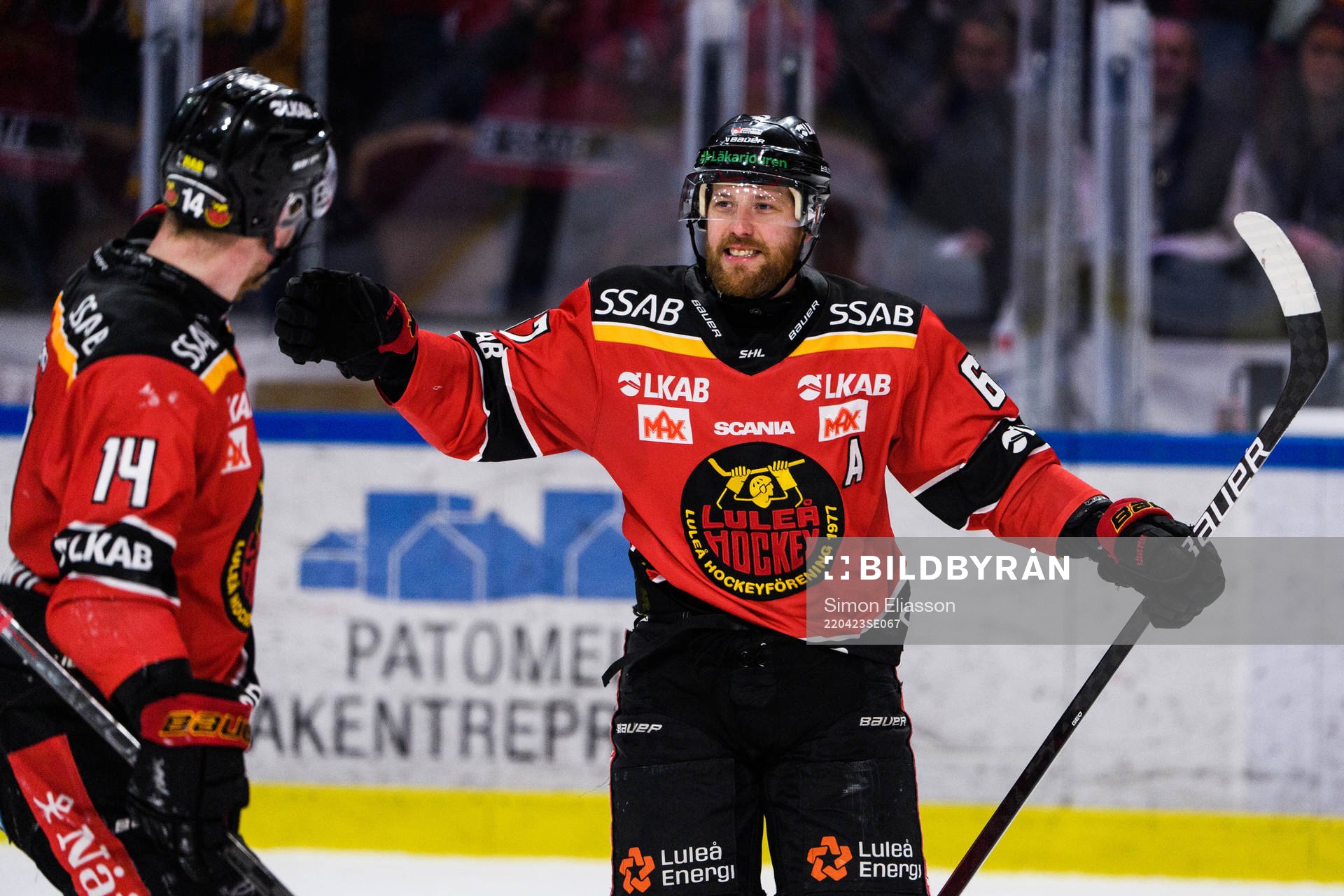Luleås Linus Omark jublar