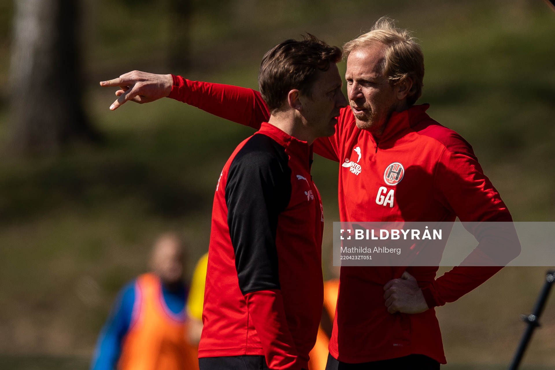 Hittarps tränare Erik Edman och assisterande tränare