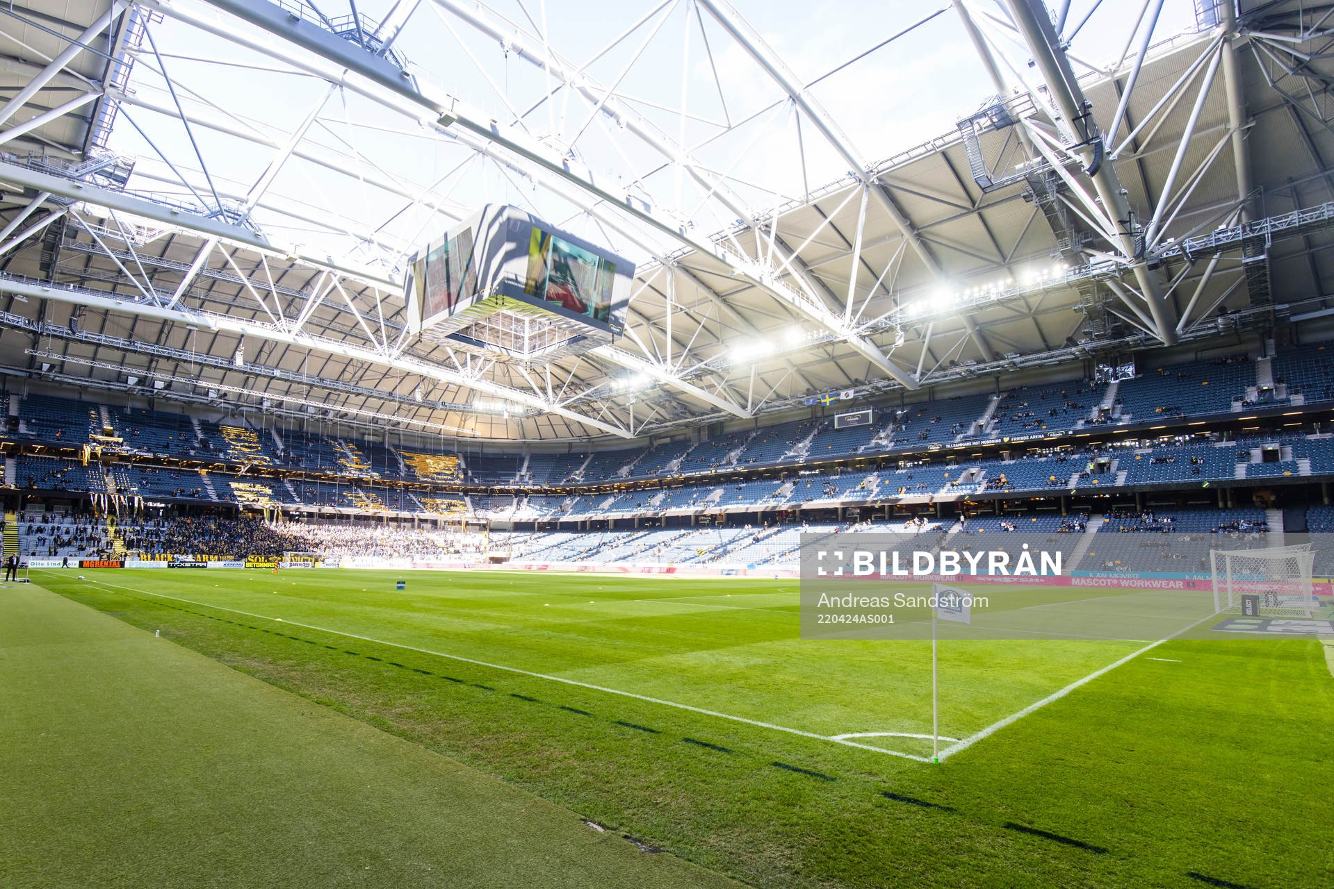 Vy över Friends Arena