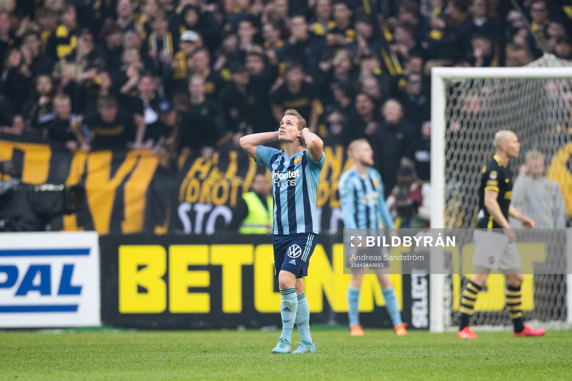Djurgårdens Hampus Finndell deppar