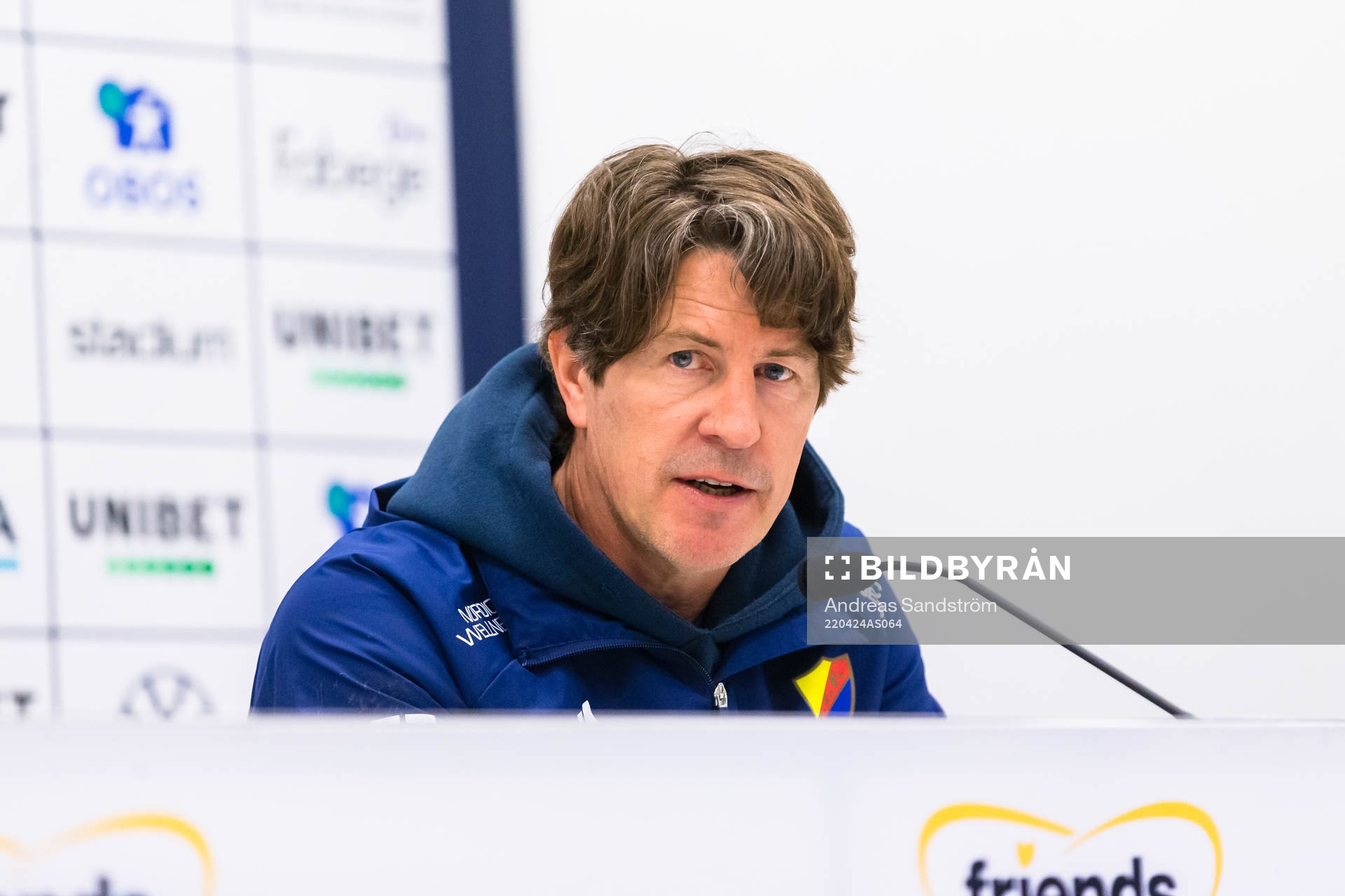 Djurgårdens tränare Thomas Lagerlöf svarar på frågor