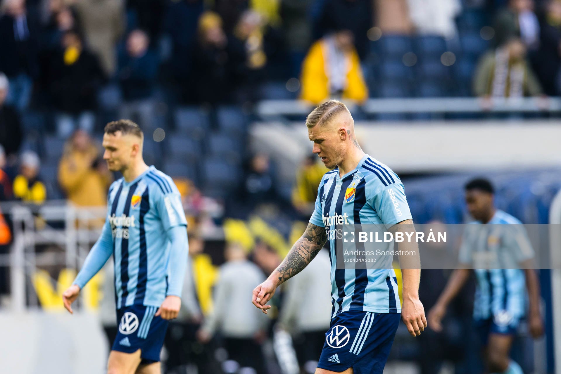 Djurgårdens Victor Edvardsen deppar