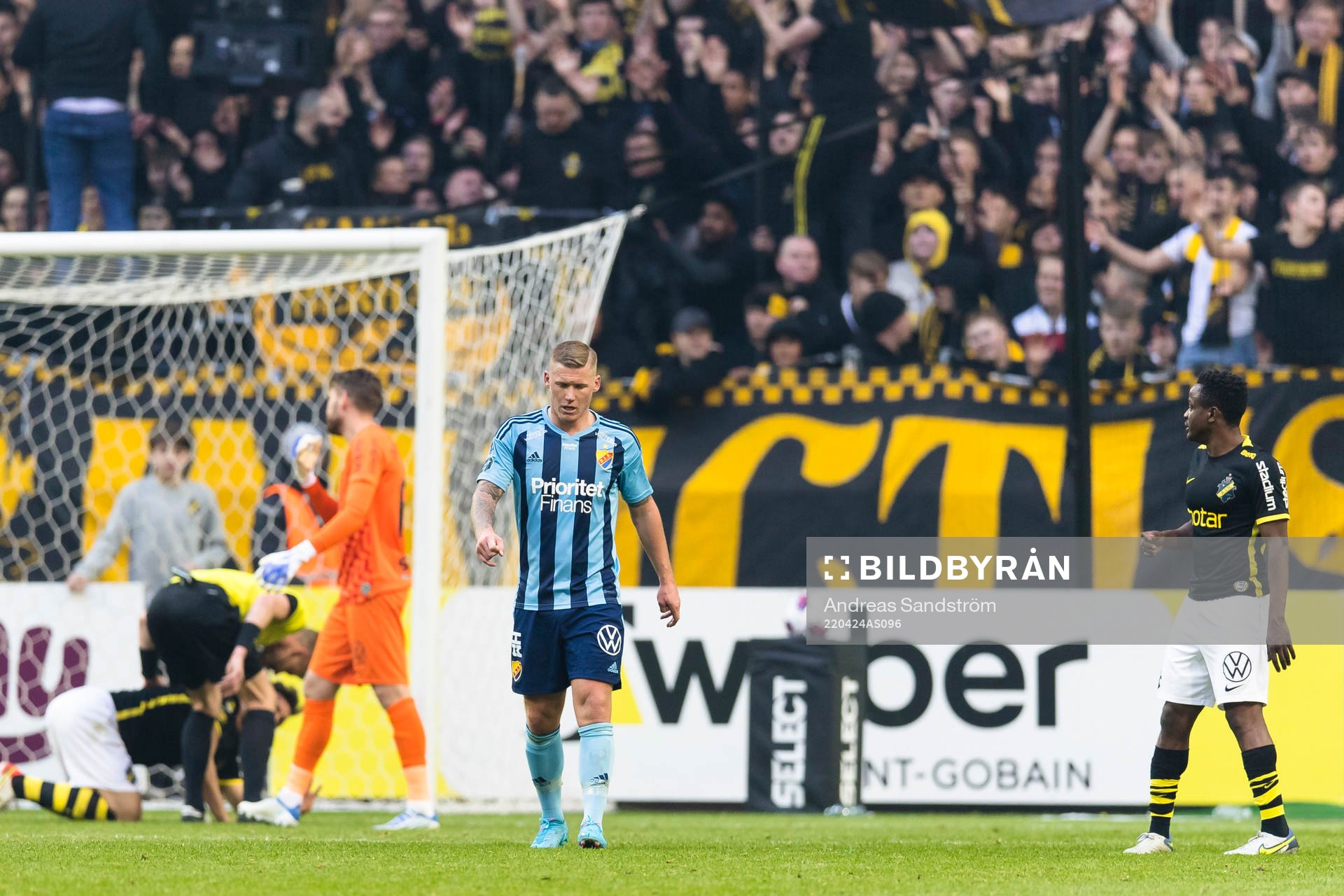 Djurgårdens Victor Edvardsen deppar