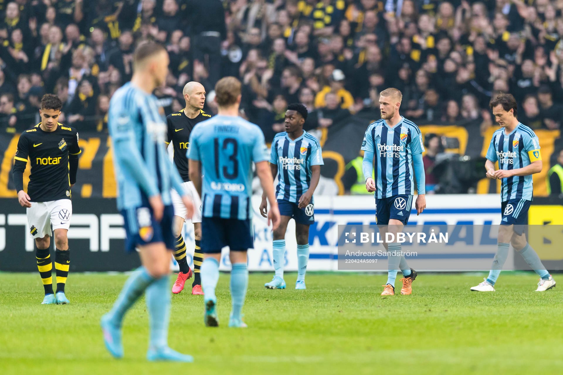 Djurgårdens Kalle Holmberg och Hjalmar Ekdal  deppar