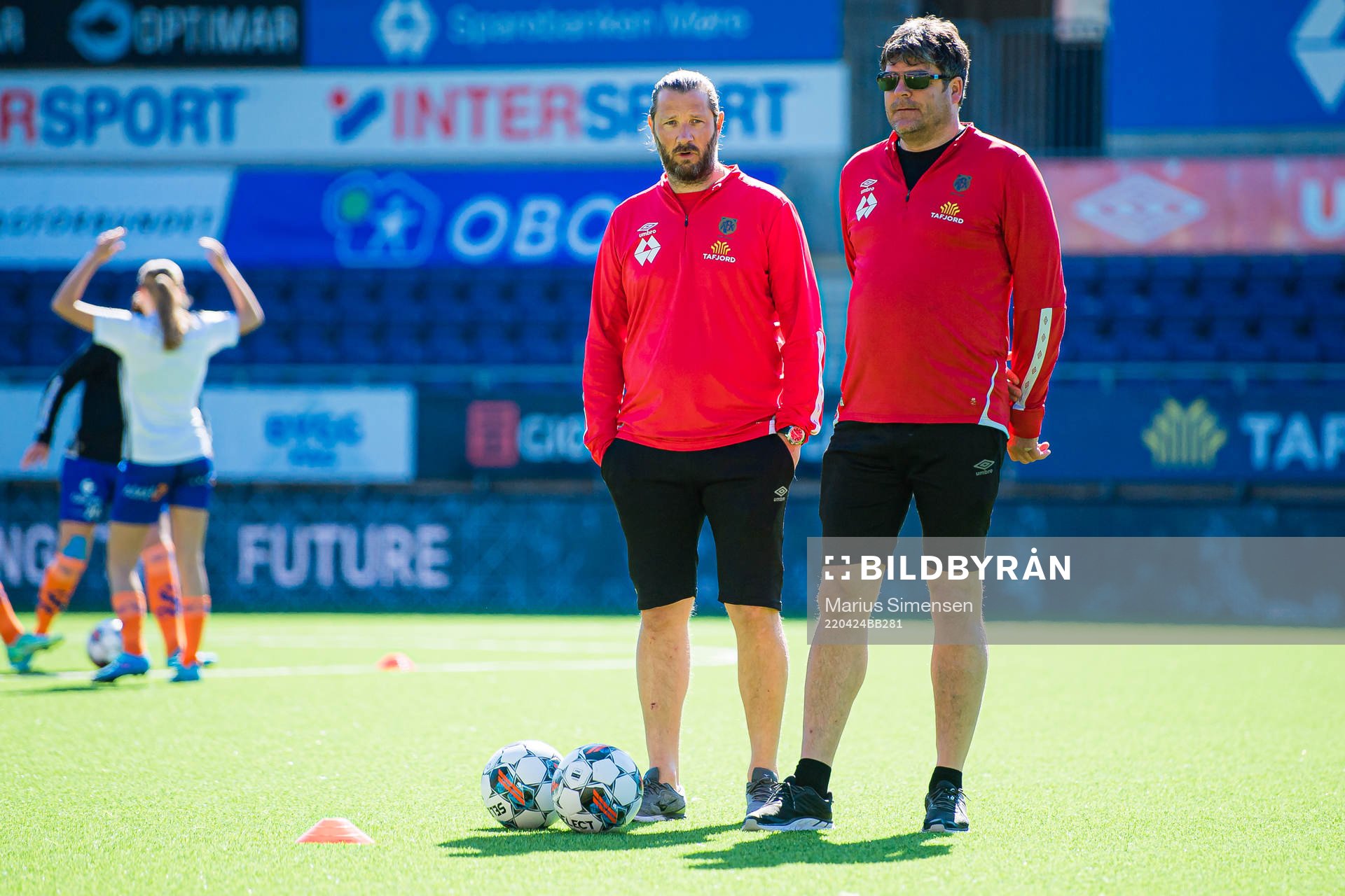 Frode Fagermo, head coach of AaFK Fortuna, and Rune Sunde,