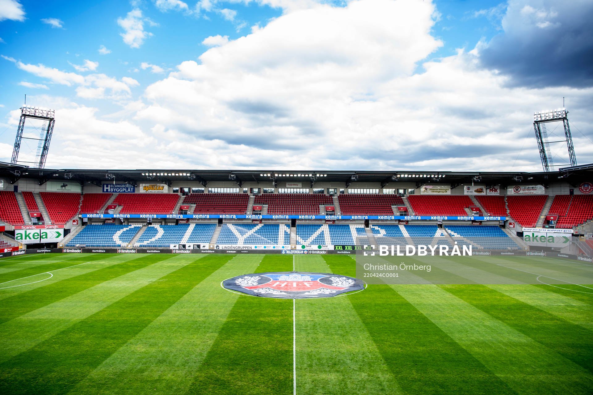 Olympia innan fotbollsmatchen i Allsvenskan mellan