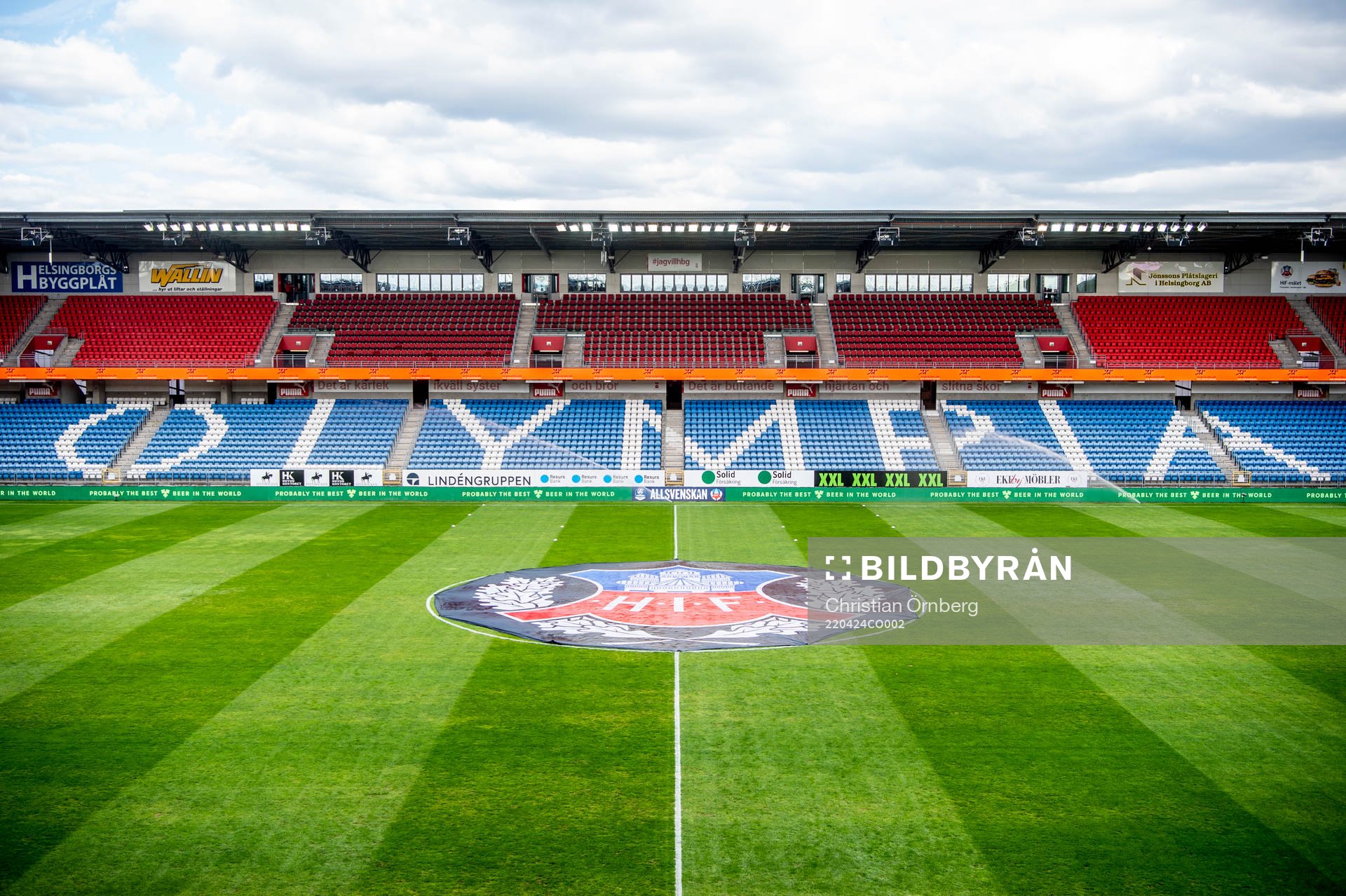 Olympia innan fotbollsmatchen i Allsvenskan mellan