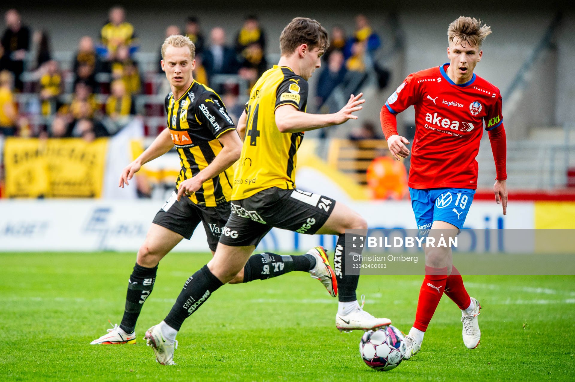 Häckens Lars Olden Larsen mot Helsingborgs Lucas Lingman