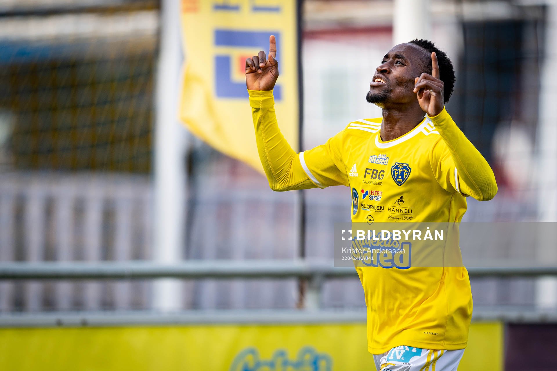 Falkenbergs Godwin Aguda jublar