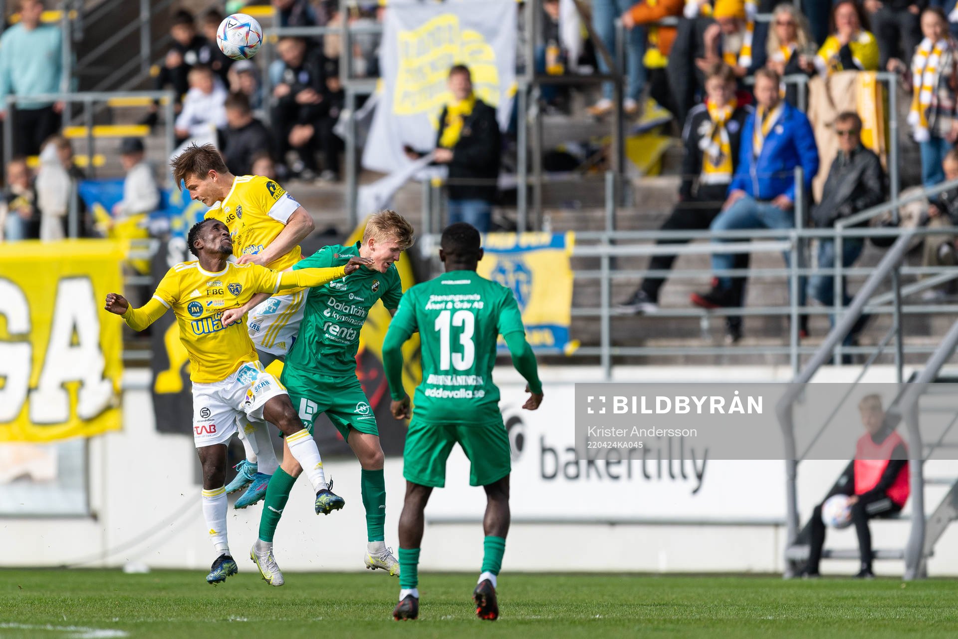 Falkenbergs Godwin Aguda och Linus Dahl