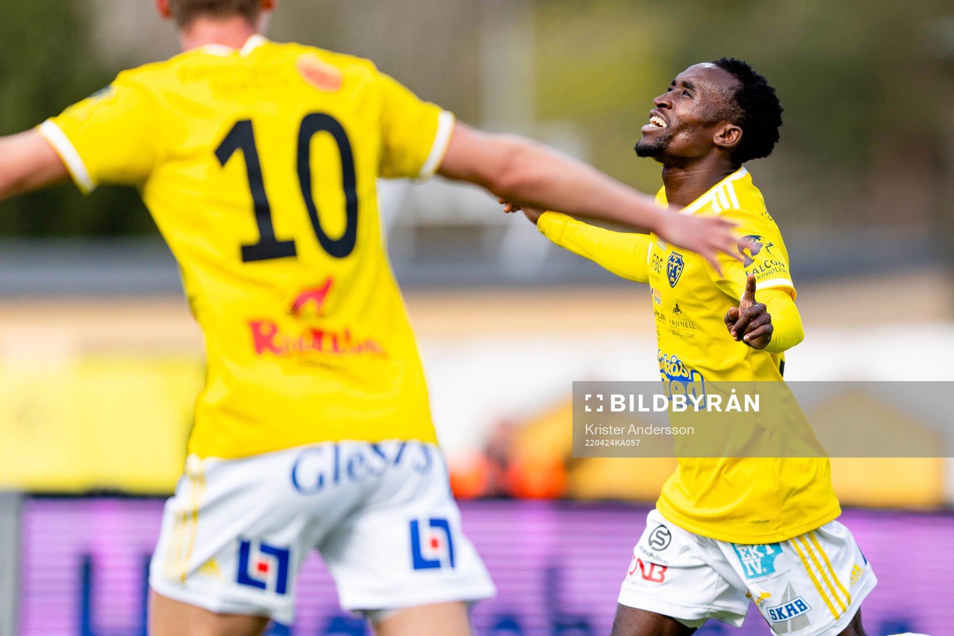 Falkenbergs Godwin Aguda jublar