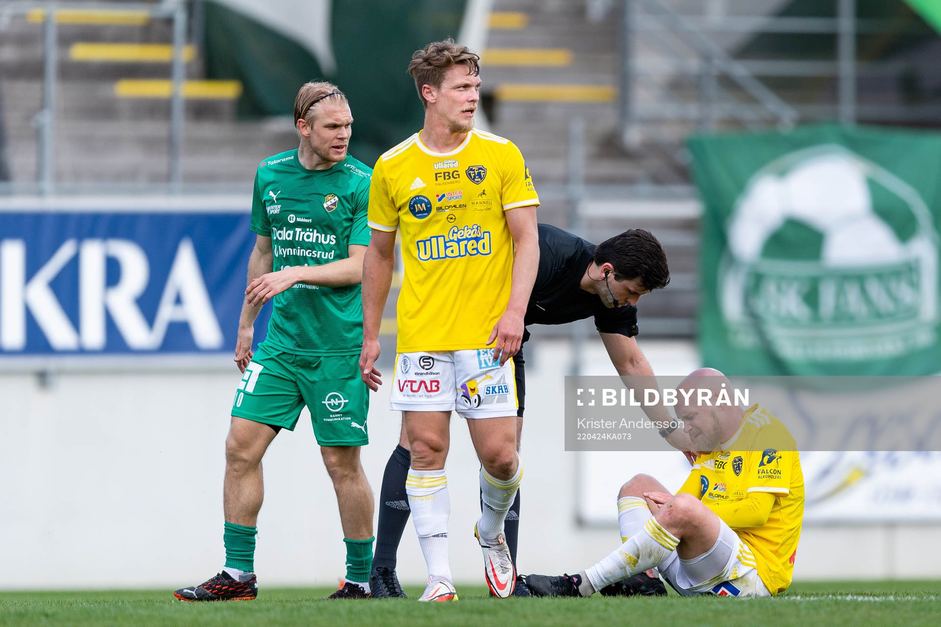 Falkenbergs Christoffer Carlsson har ont