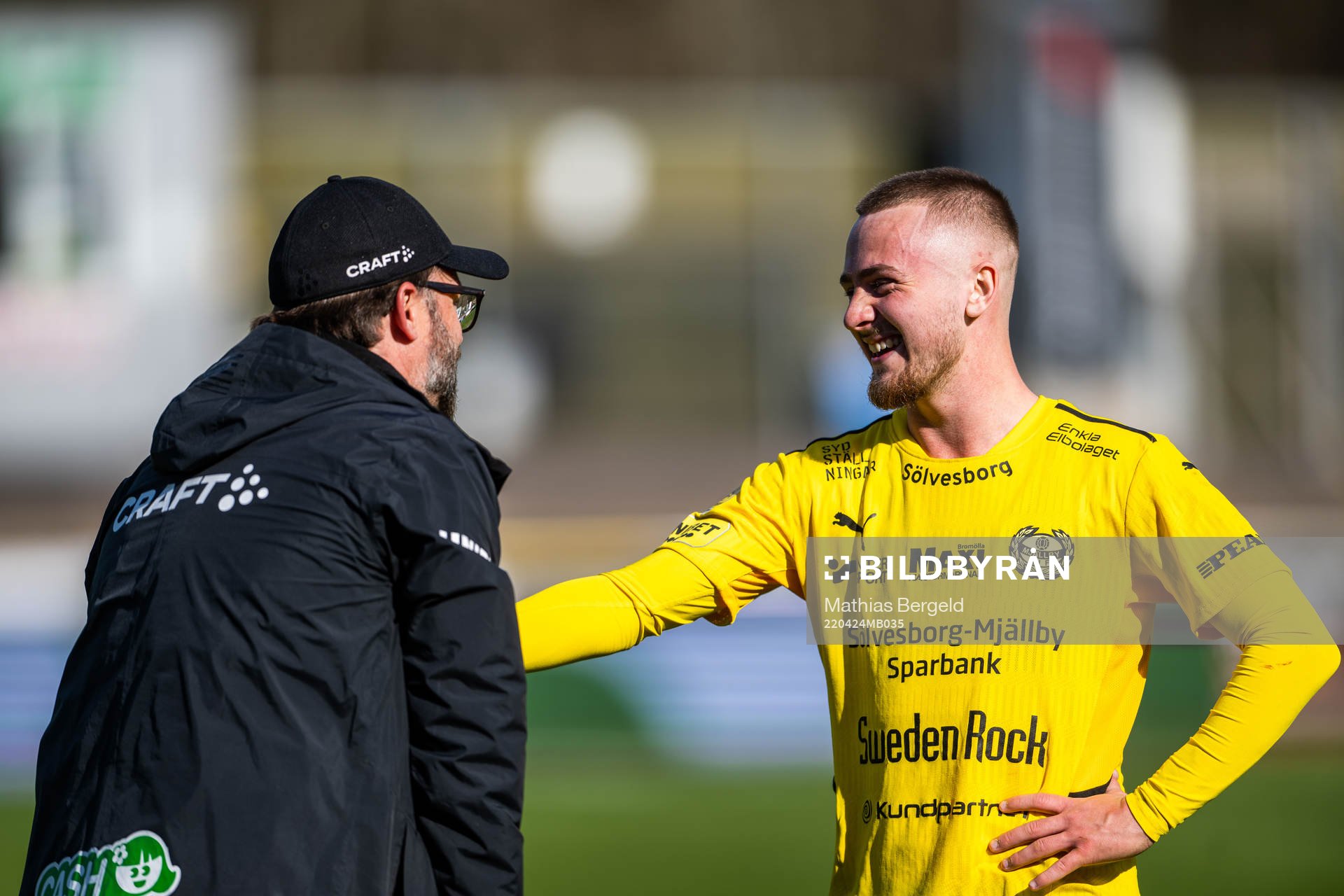 Varbergs tränare Joakim Persson och Mjällbys Albin