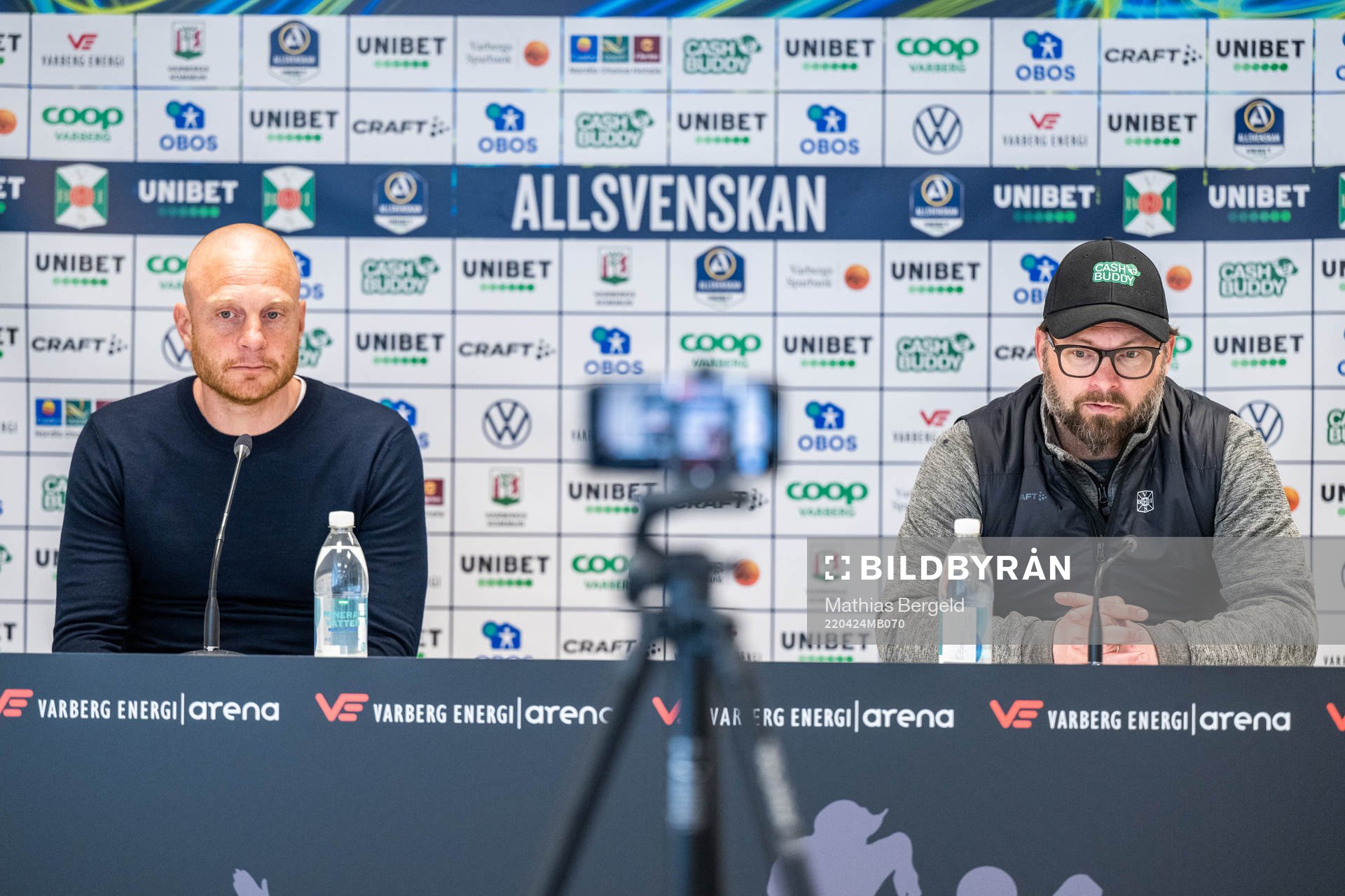 Mjällbys tränare Andreas Brännström och Varbergs
