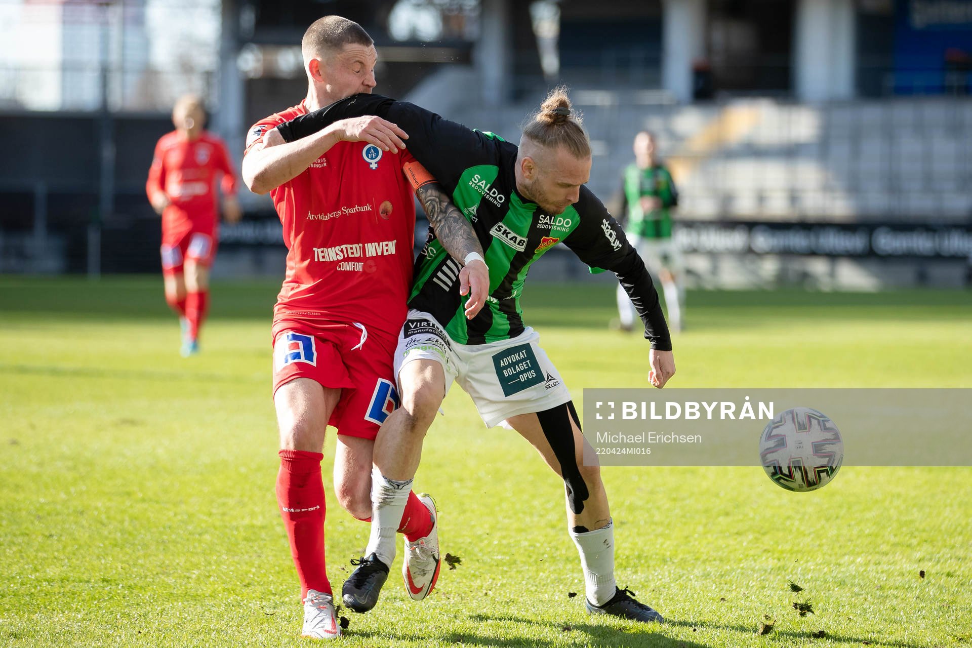 Åtvidabergs Josh Bragg och GAIS Jonas Lindberg