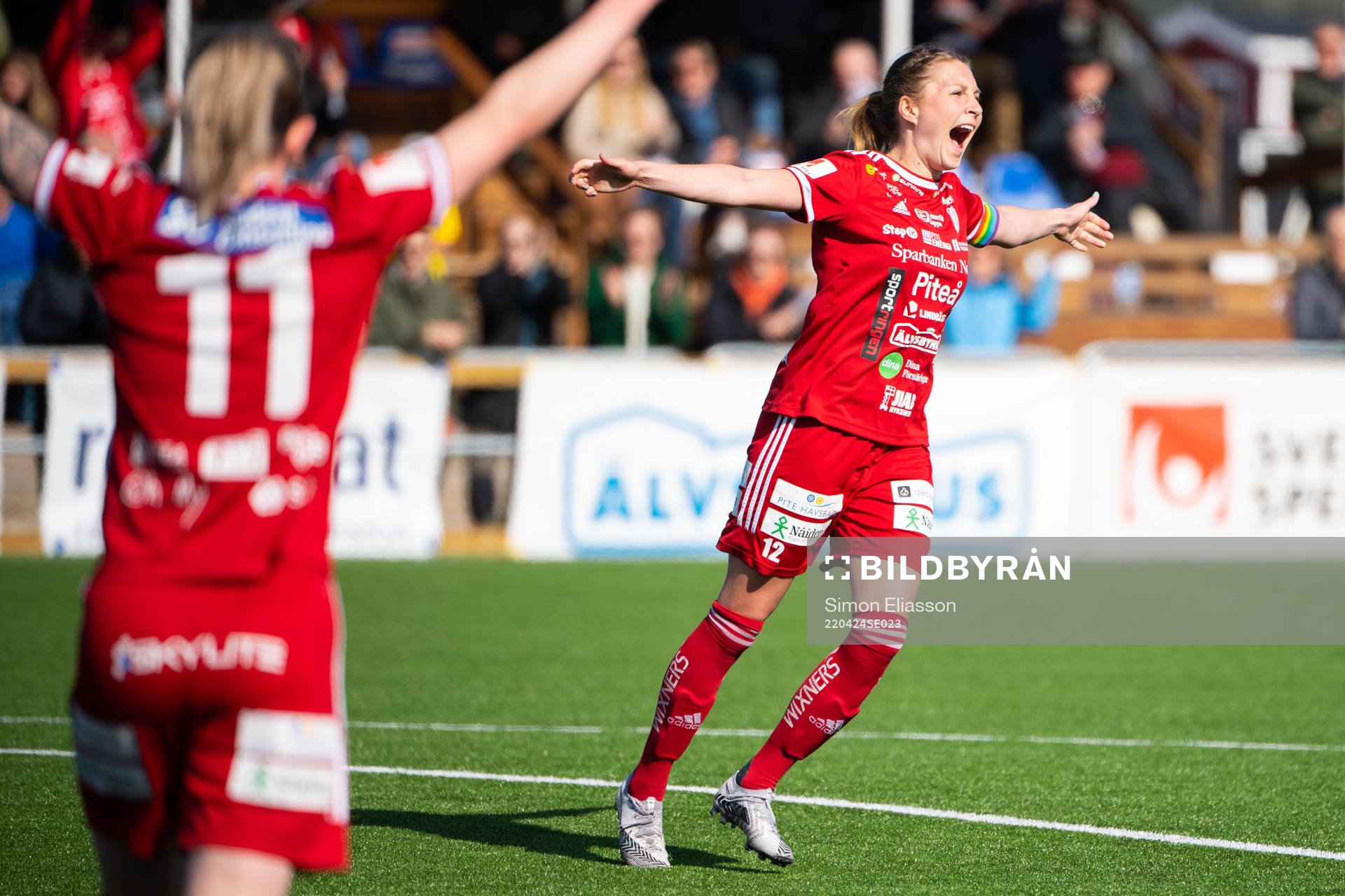 Piteås Fanny Andersson jublar