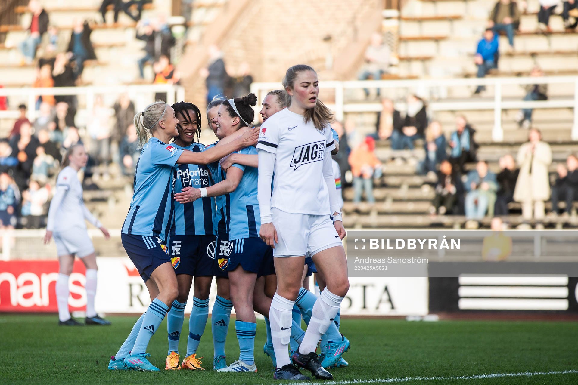Djurgårdens spelare jublar