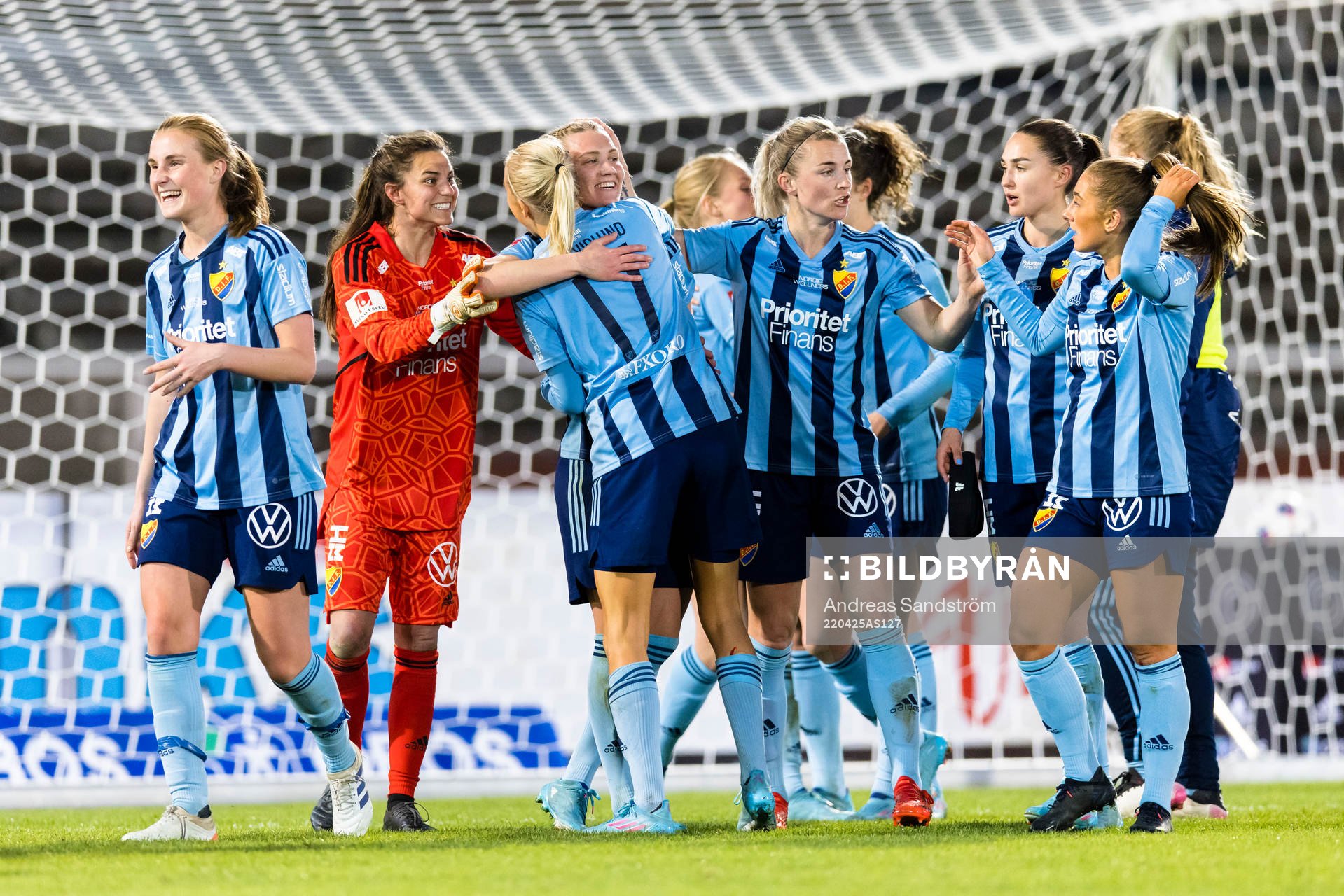 Djurgårdens spelare jublar