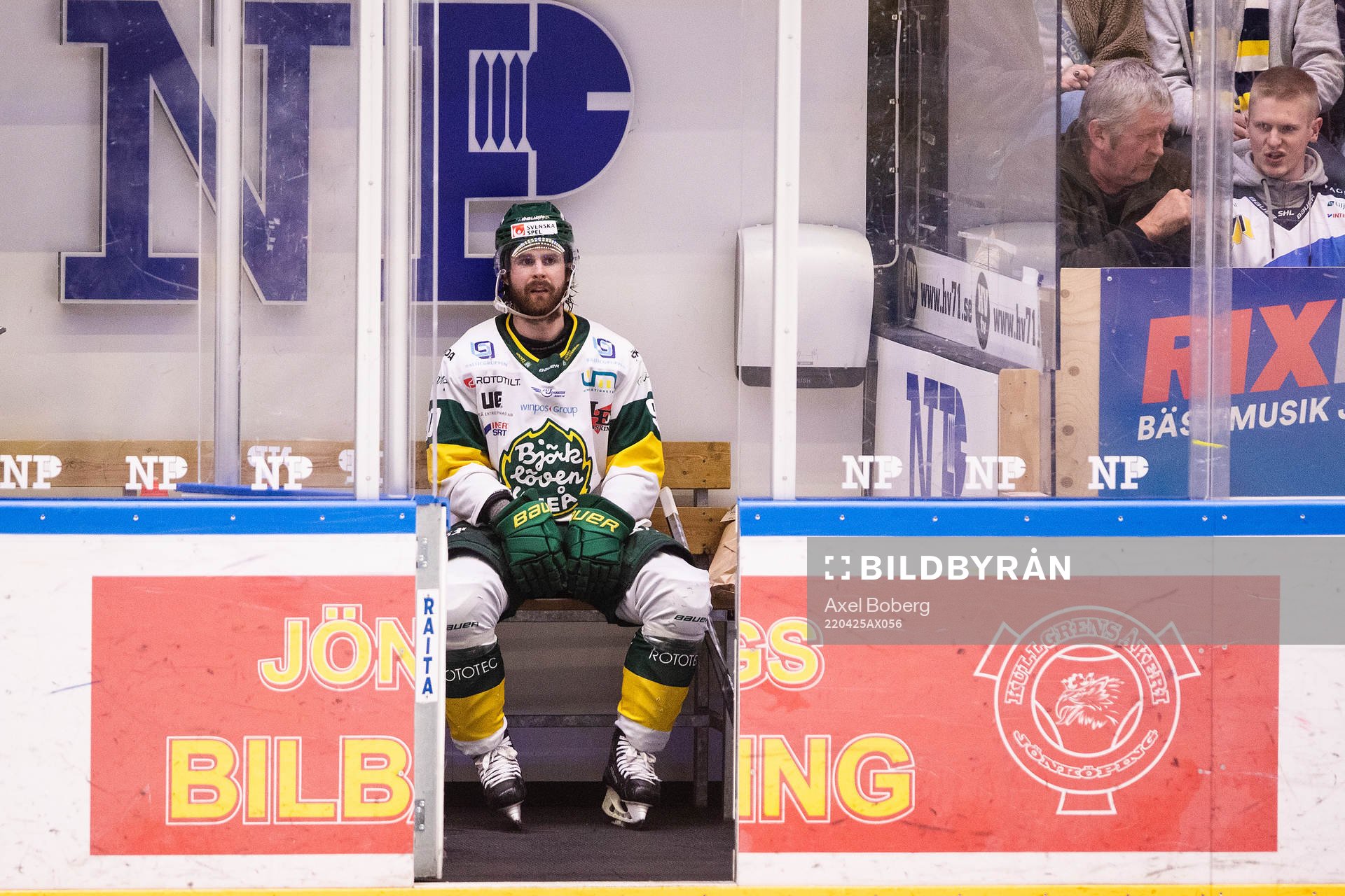 Björklövens Alex Hutchings i utvisningsbåset