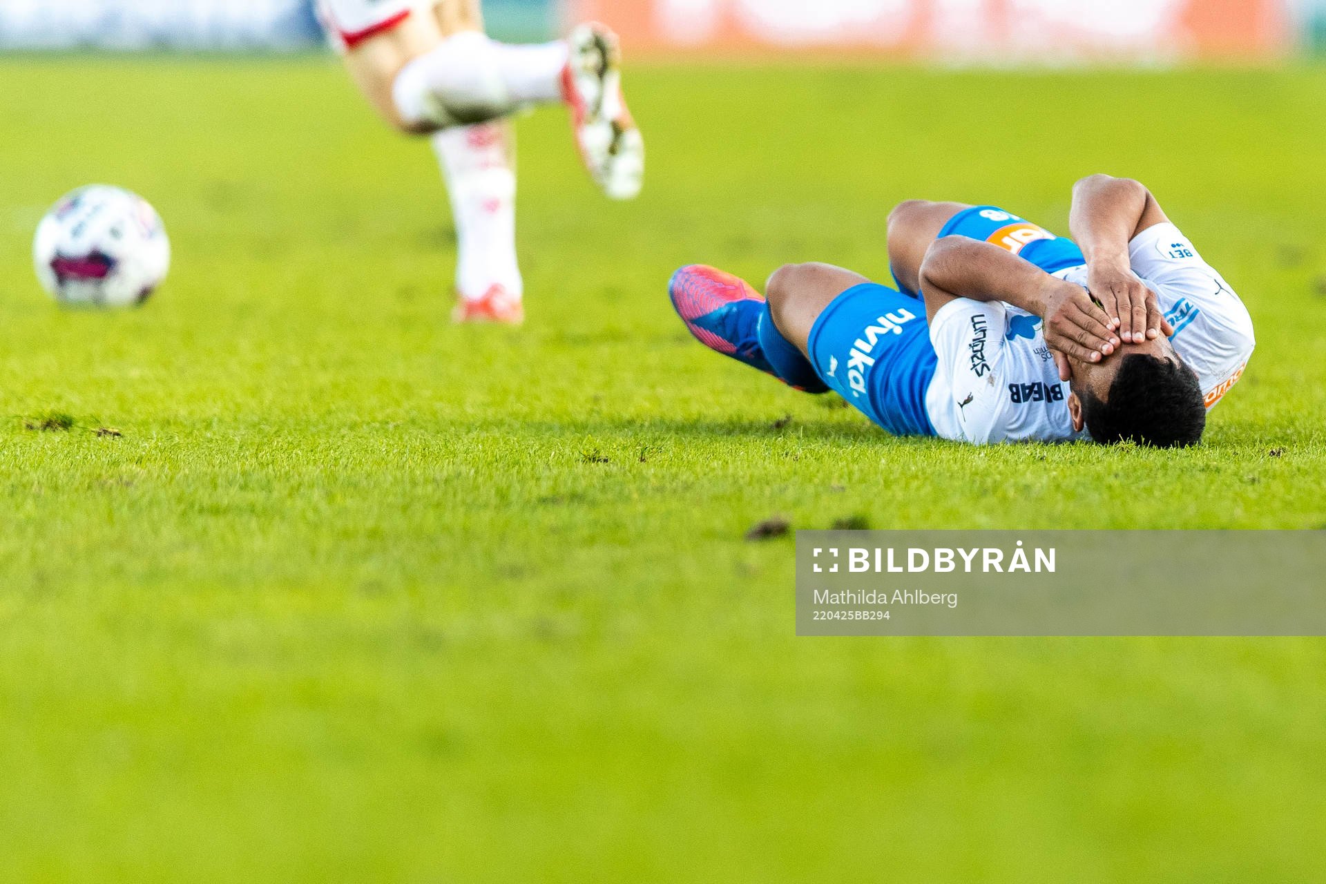 Värnamos Wenderson Oliveira do Nascimento har ont