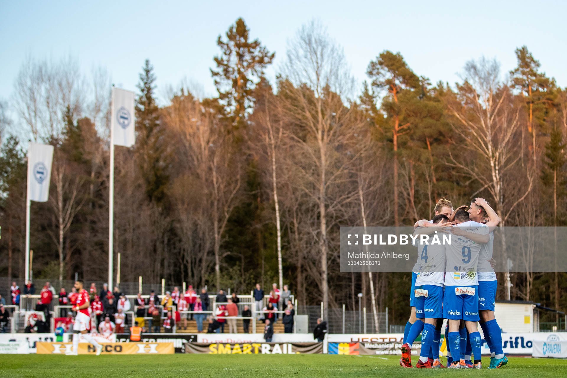 Värnamos spelare jublar