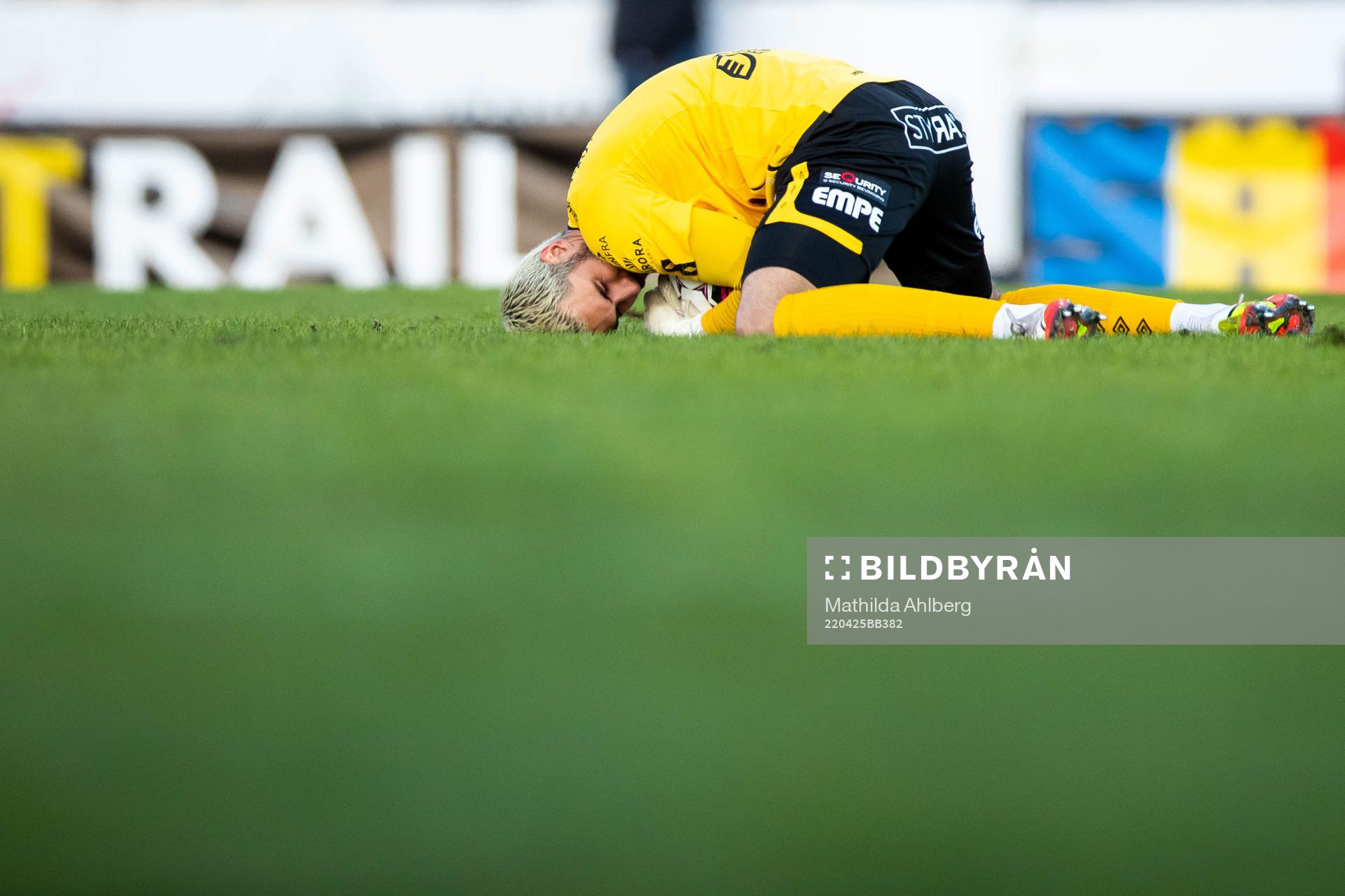 Degerfors målvakt Alfie Malik Whiteman