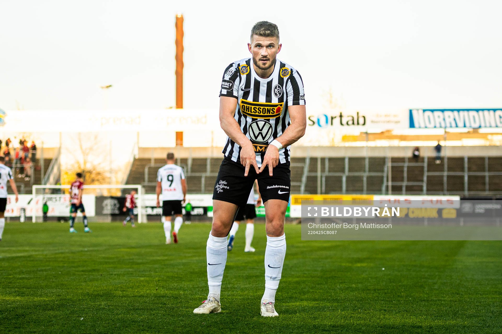 Landskronas Erik Pärsson jublar