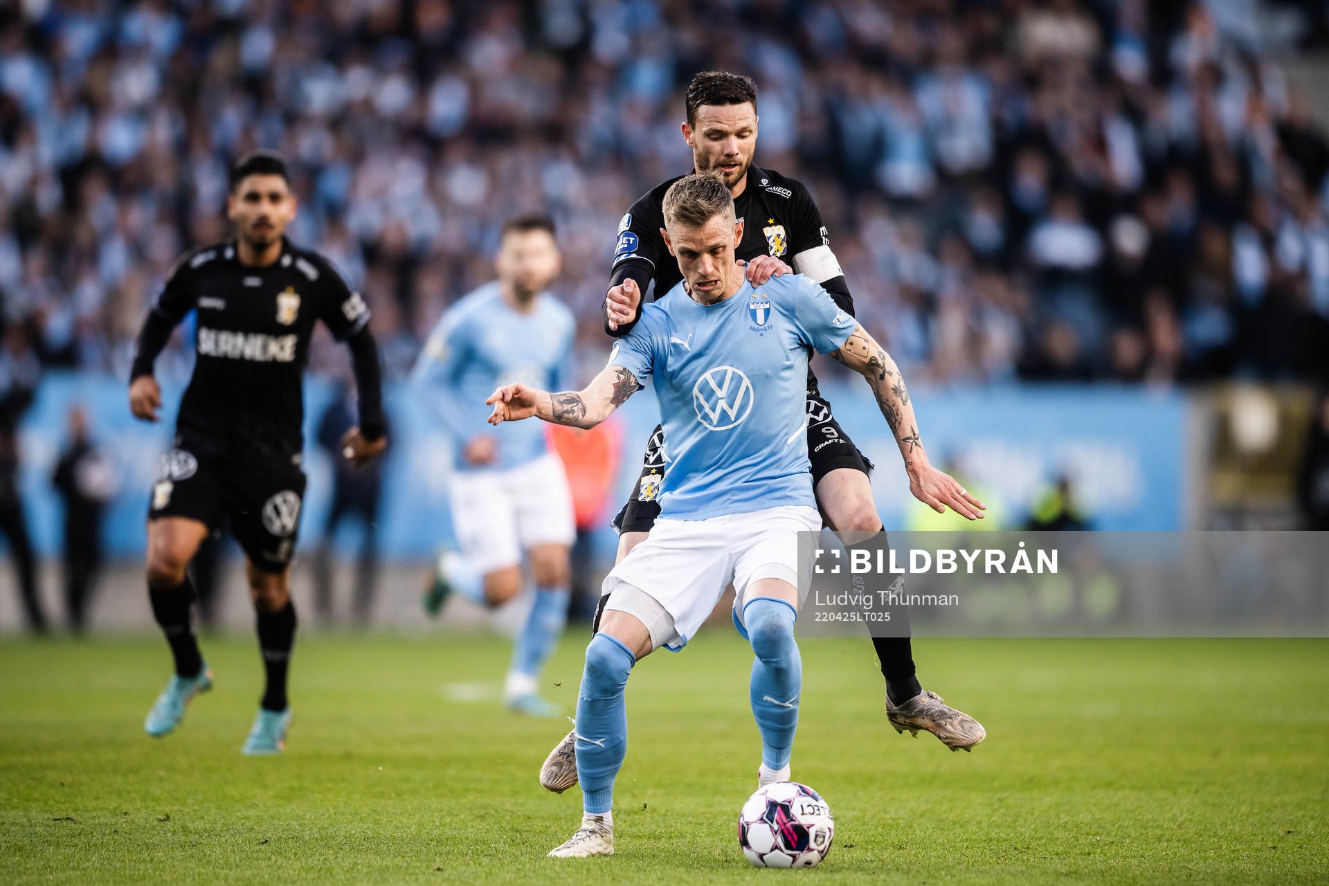 IFK Göteborgs Marcus Berg och Malmö FFs Sören Rieks