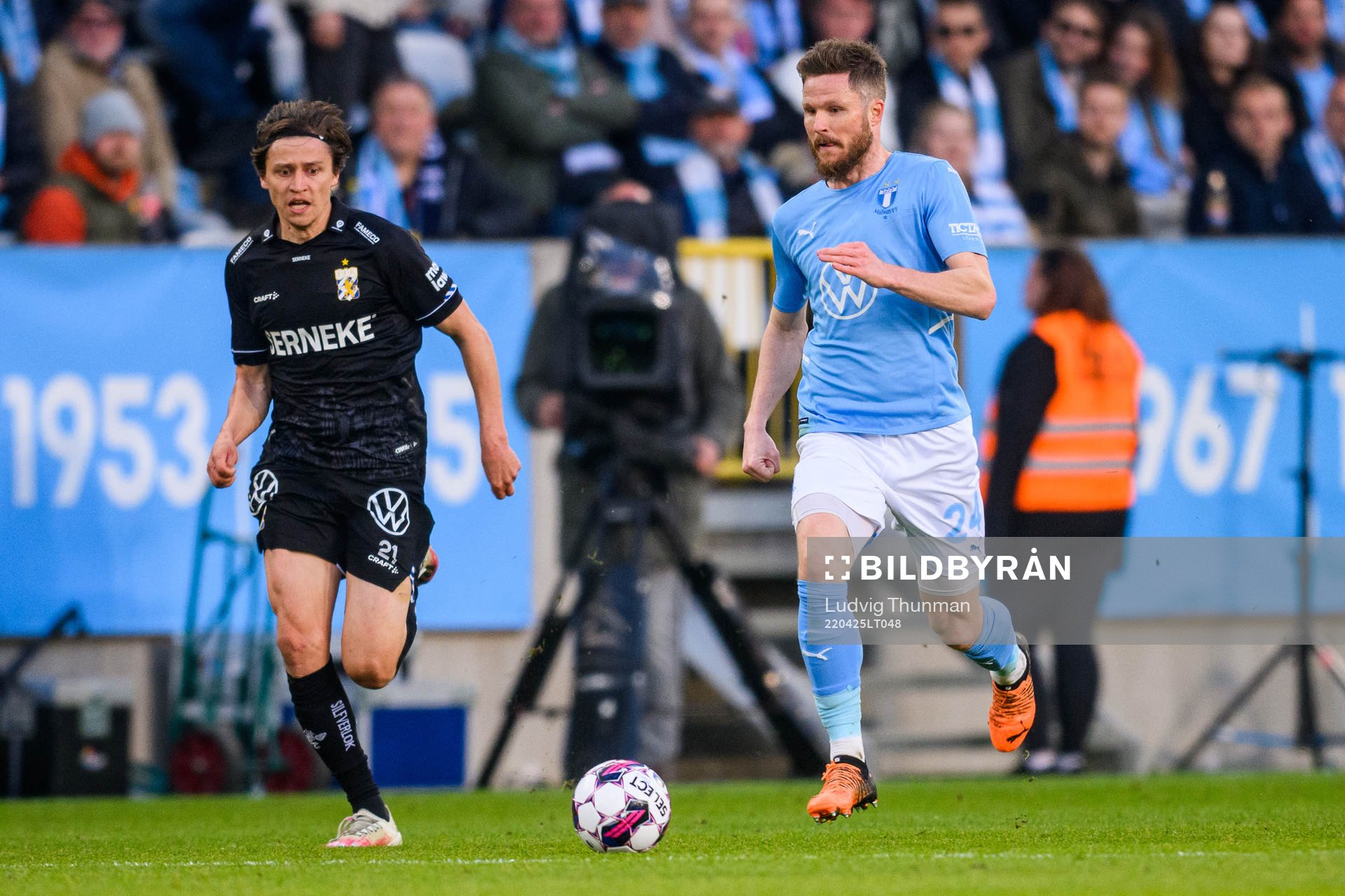 IFK Göteborgs Simon Thern och Malmö FFs Lasse Nielsen