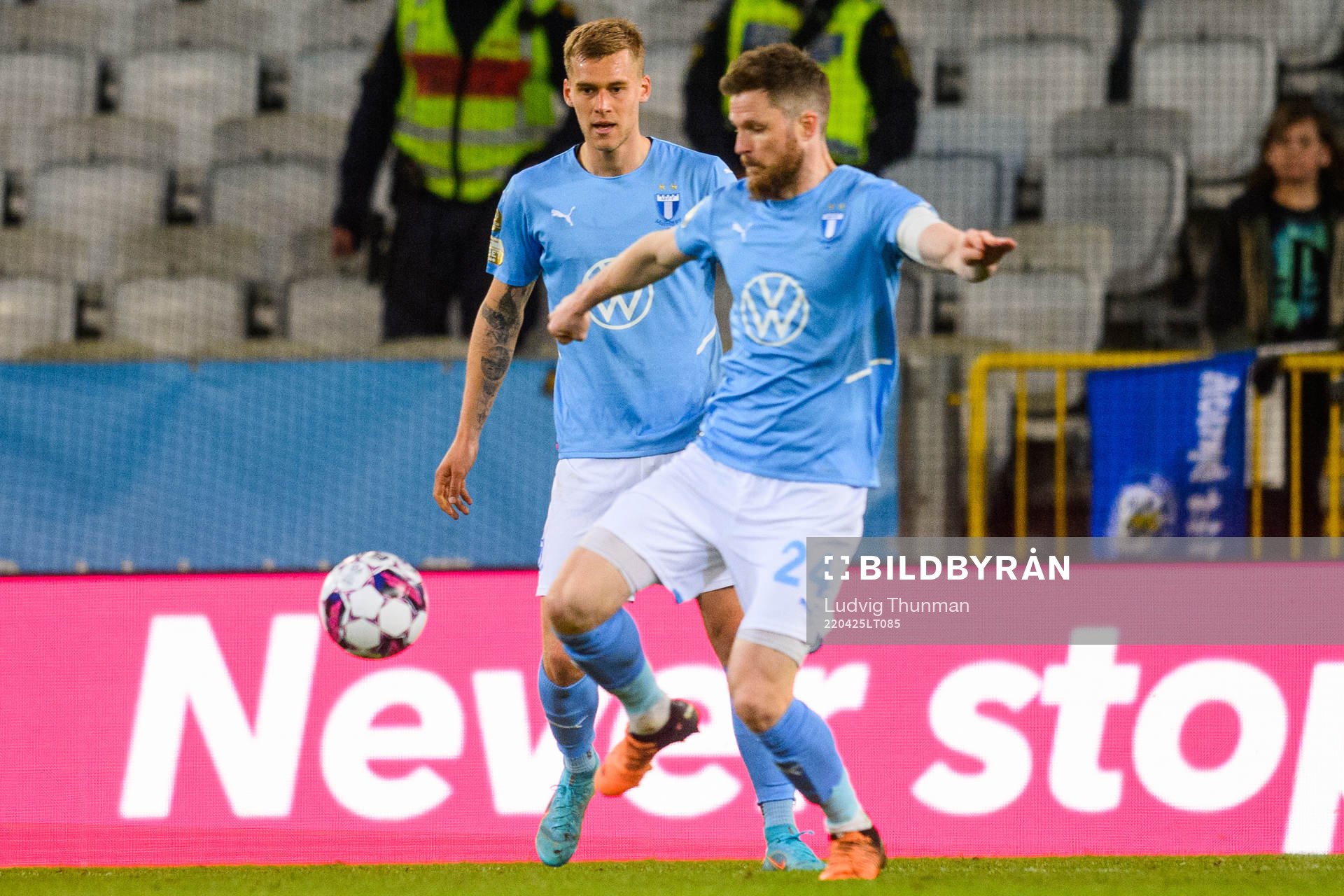 Malmö FFs Felix Beijmo och Lasse Nielsen