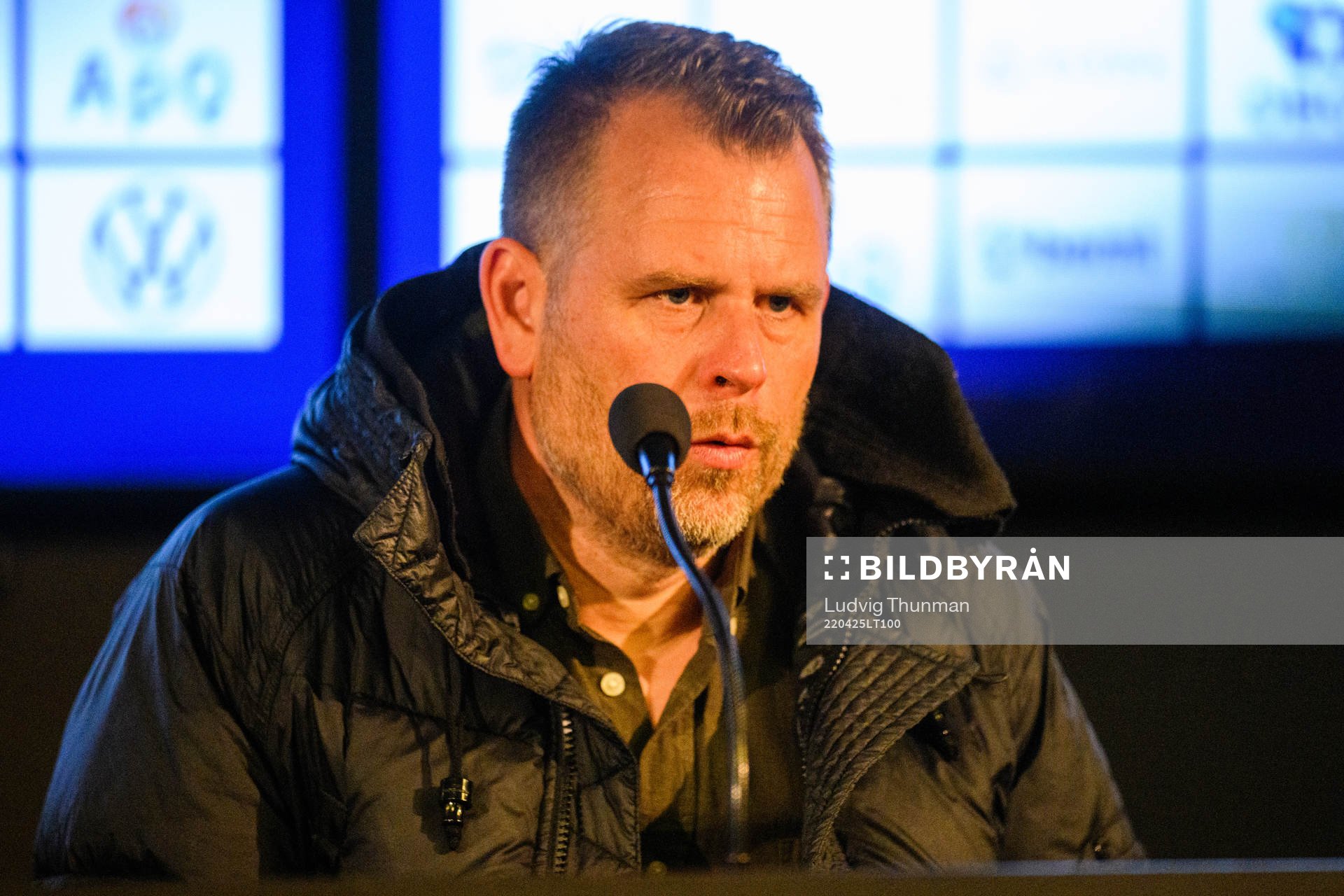 IFK Göteborgs tränare Mikael Stahre i Allsvenskan mellan Malmö FF och IFK Göteborg den 25 april 2022 i Malmö. 