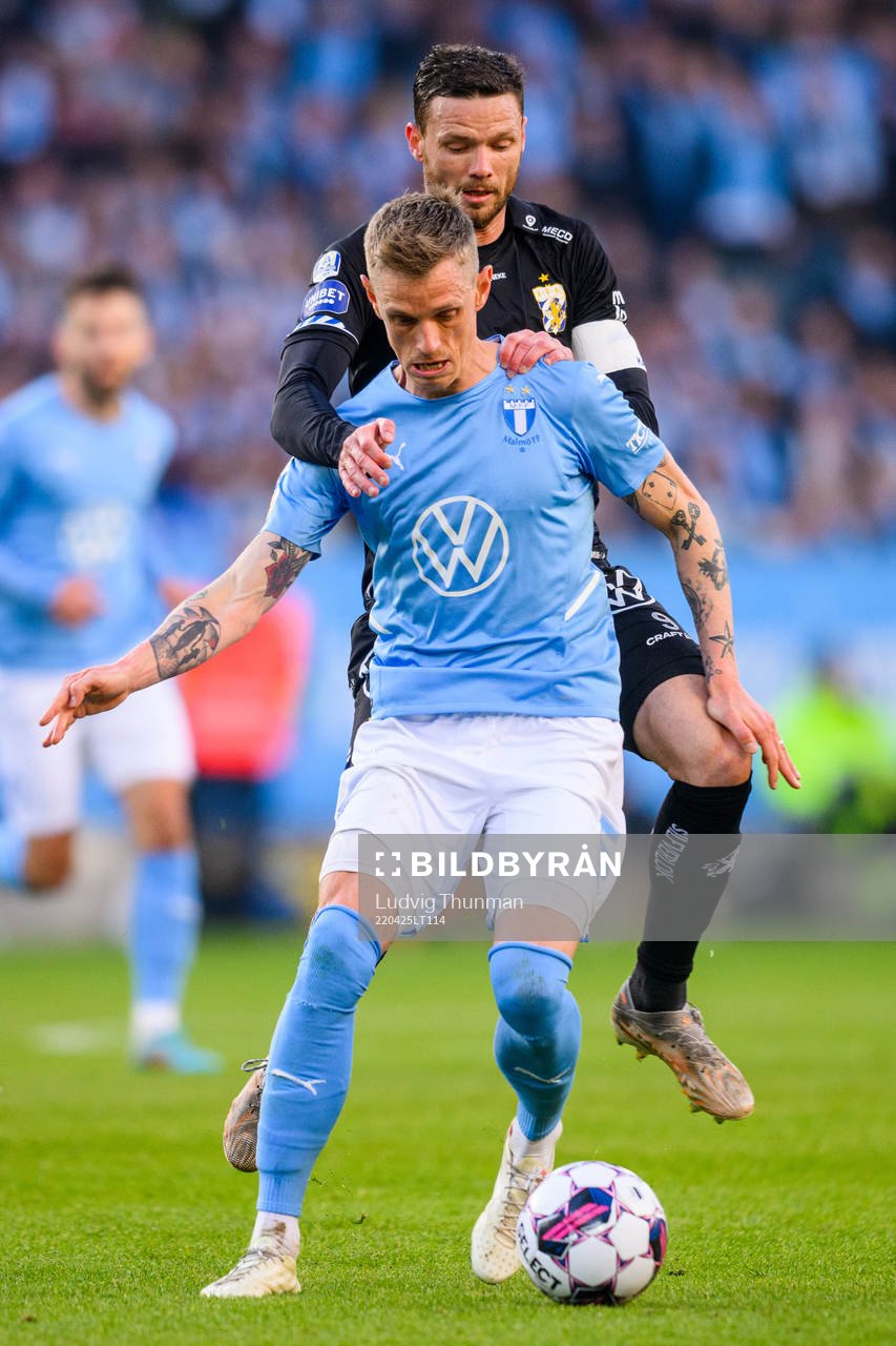 Malmö FFs Sören Rieks och IFK Göteborgs Marcus Berg