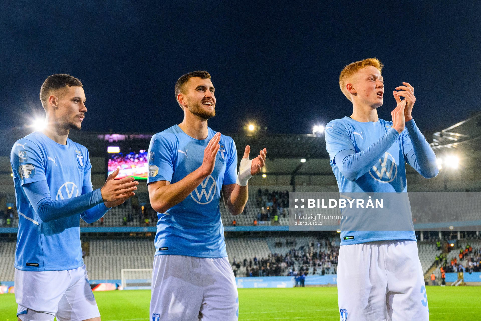Malmö FFs Veljko Birmancevic, Matej Chalus och Hugo