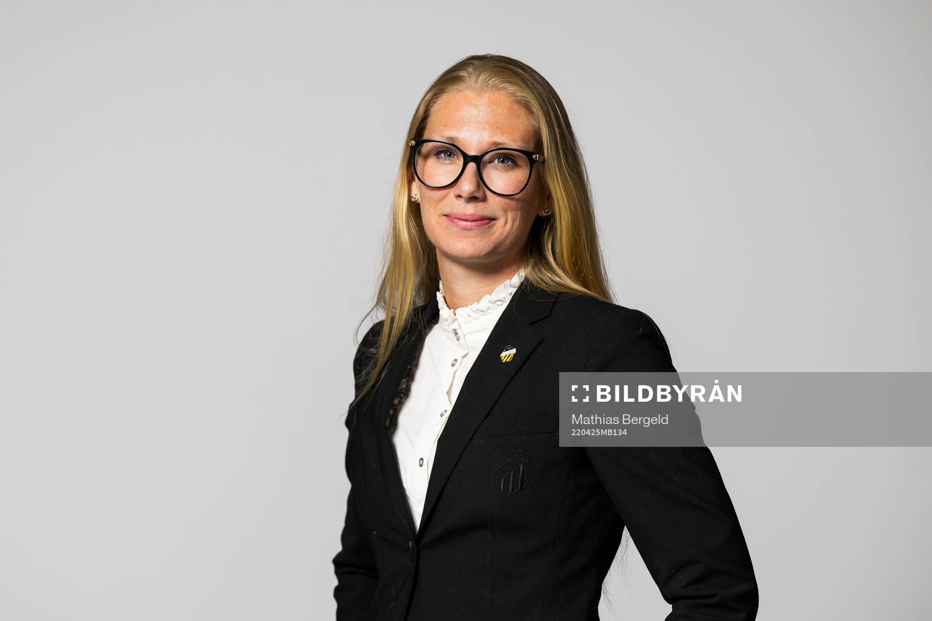 Vice styrelseordförande Siri Mårtensson Hjälmberg under en porträttfotografering med Häcken den 25 april 2022 i Göteborg. 