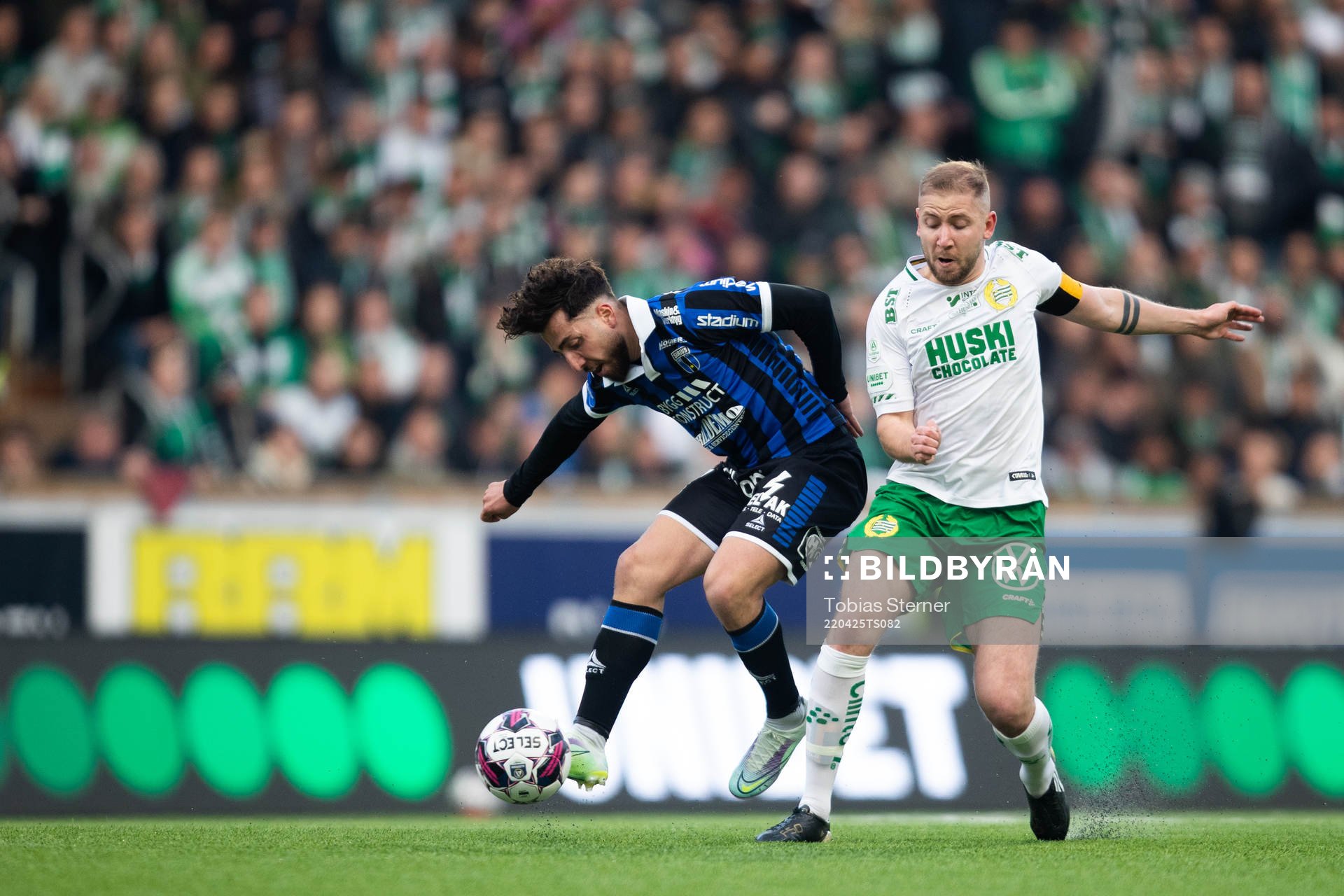 Sirius Moustafa Zeidan och Hammarbys Darijan Bojanic