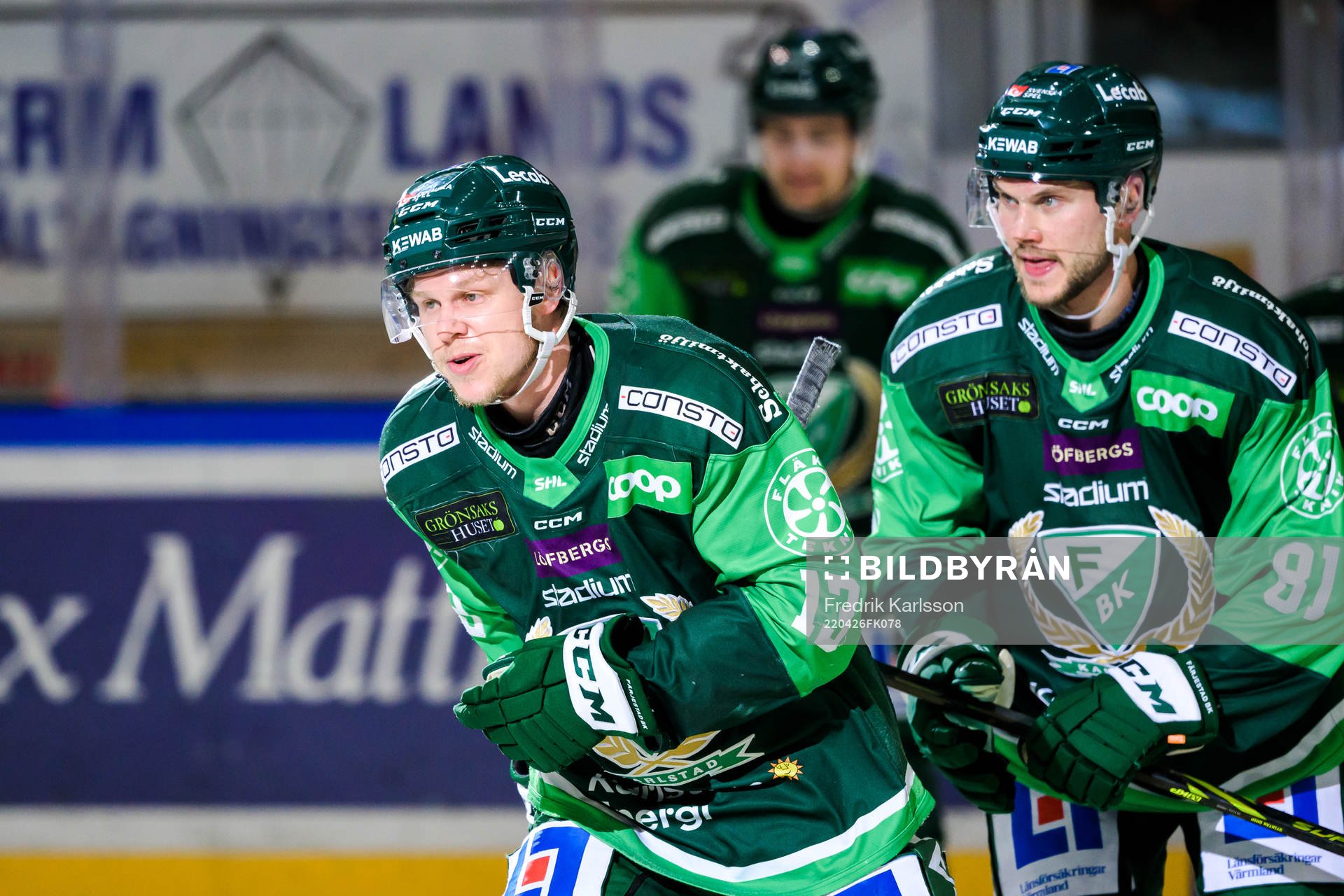 Färjestads Daniel Viksten jublar