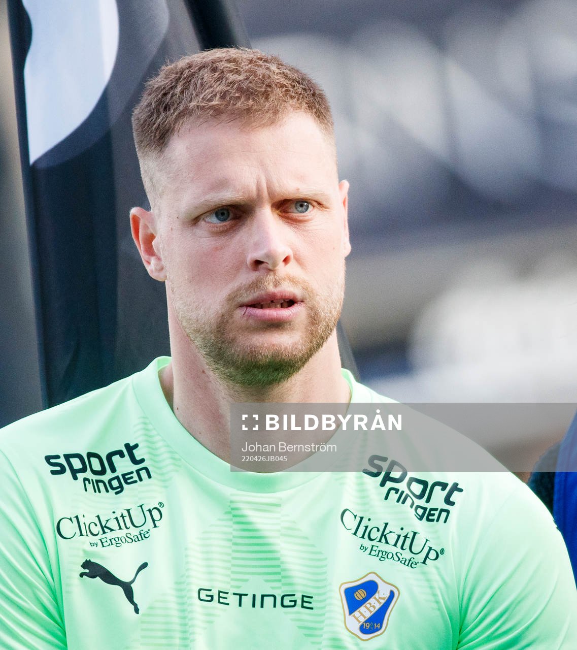 Halmstads målvakt Malkolm Nilsson Säfqvist