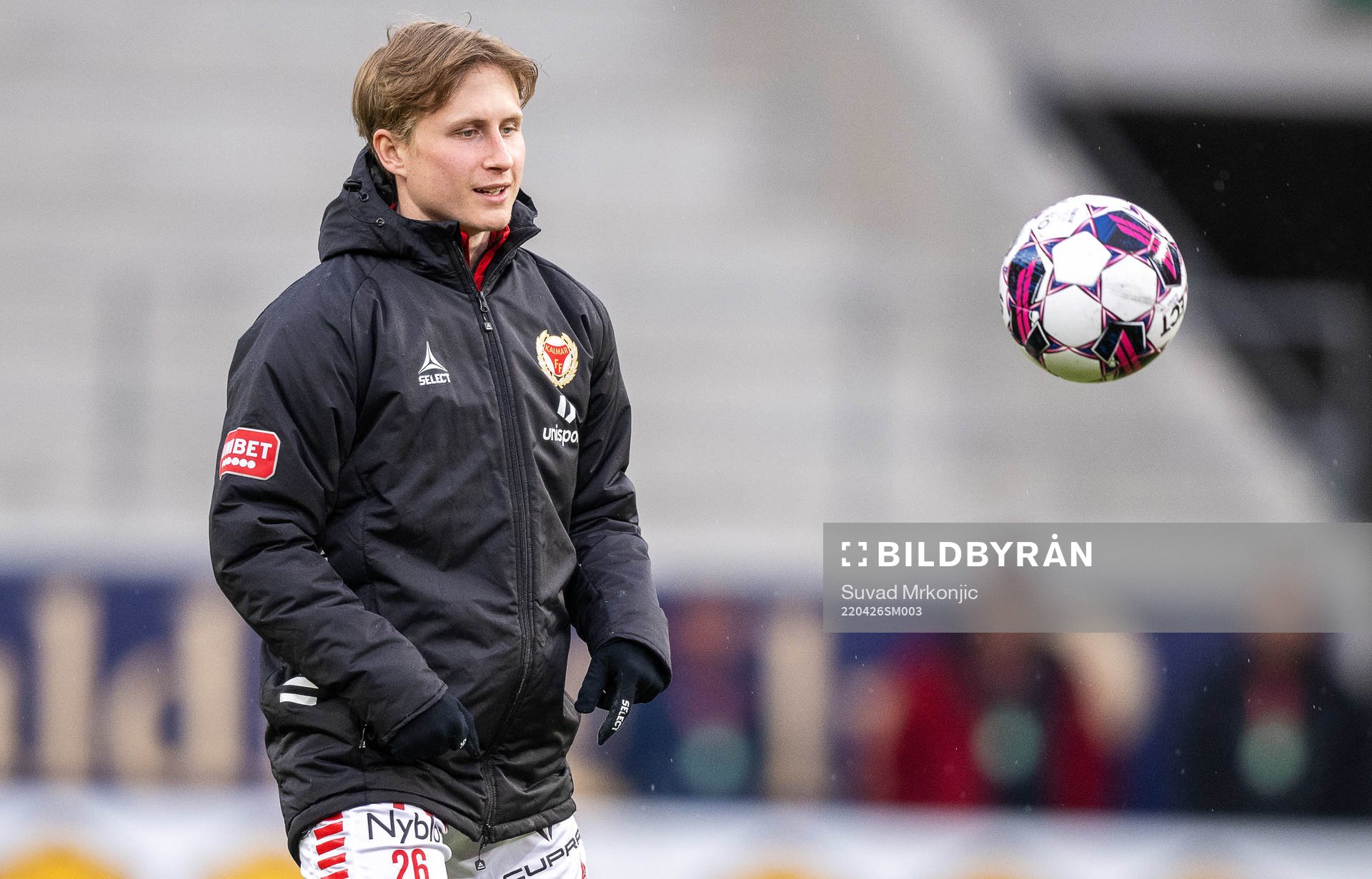 Kalmars Victor Backman inför fotbollsmatchen i Allsvenskan mellan Kalmar och IFK Norrköping den 26 april 2022 i Kalmar. 