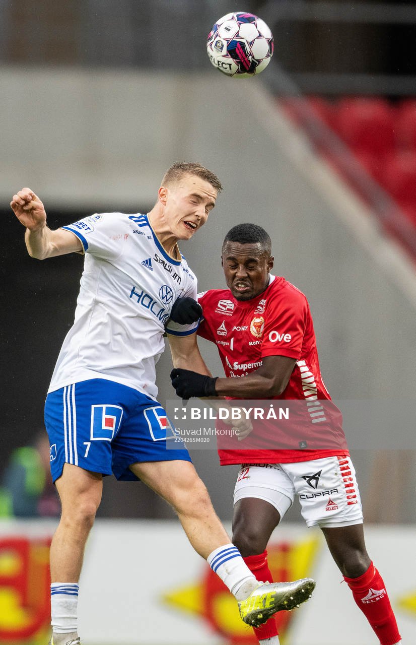 IFK Norrköpings Jacob Ortmark och Kalmars Nahom Girmai