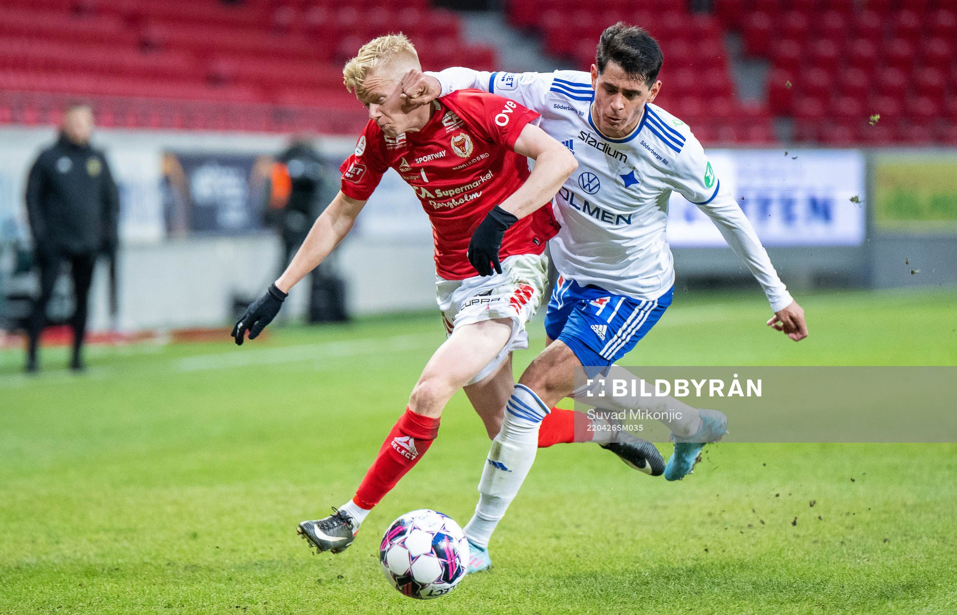 Kalmars Axel Lindahl och IFK Norrköpings Jean Carlos De