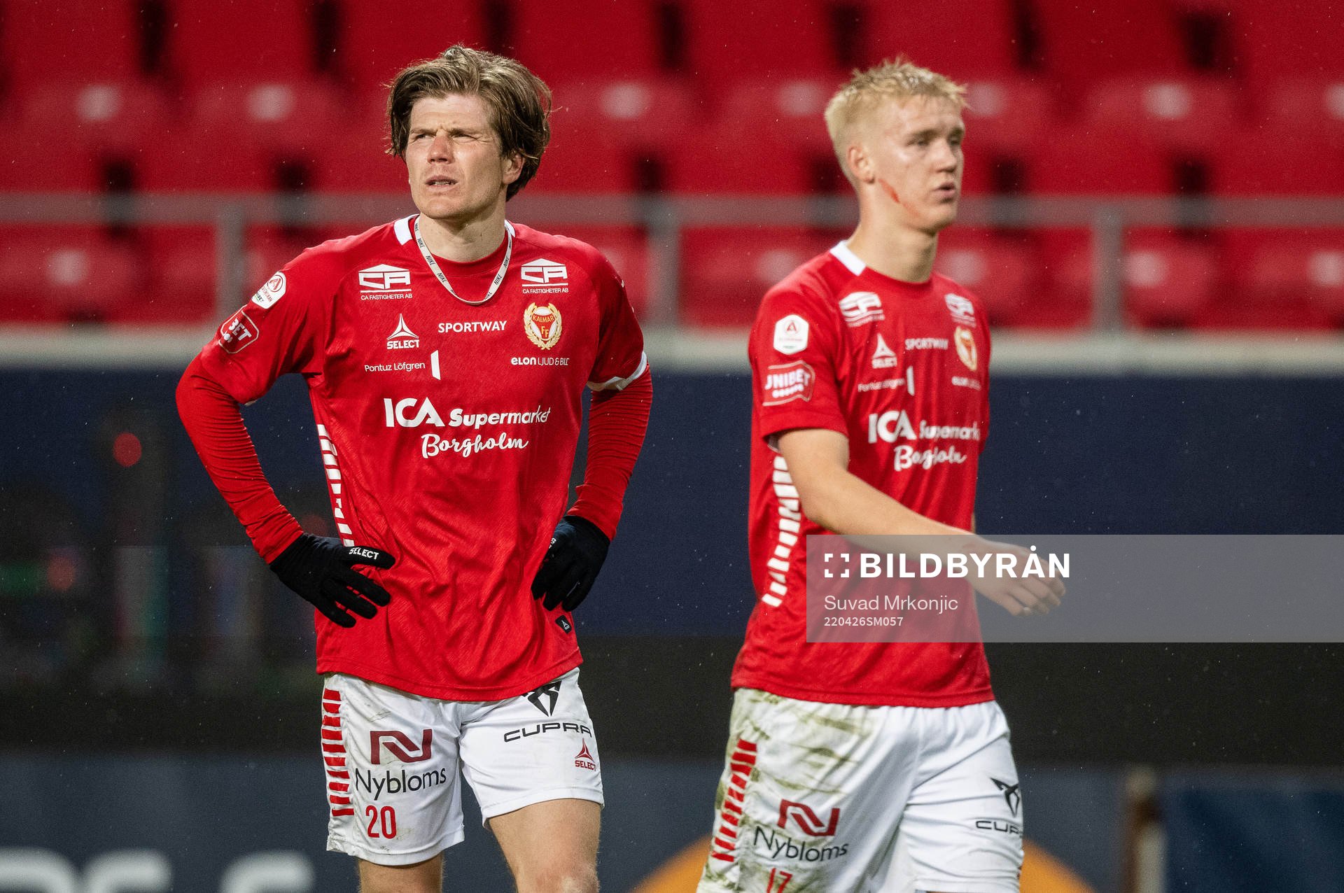 Kalmars Oliver Berg och Carl Gustafsson deppar