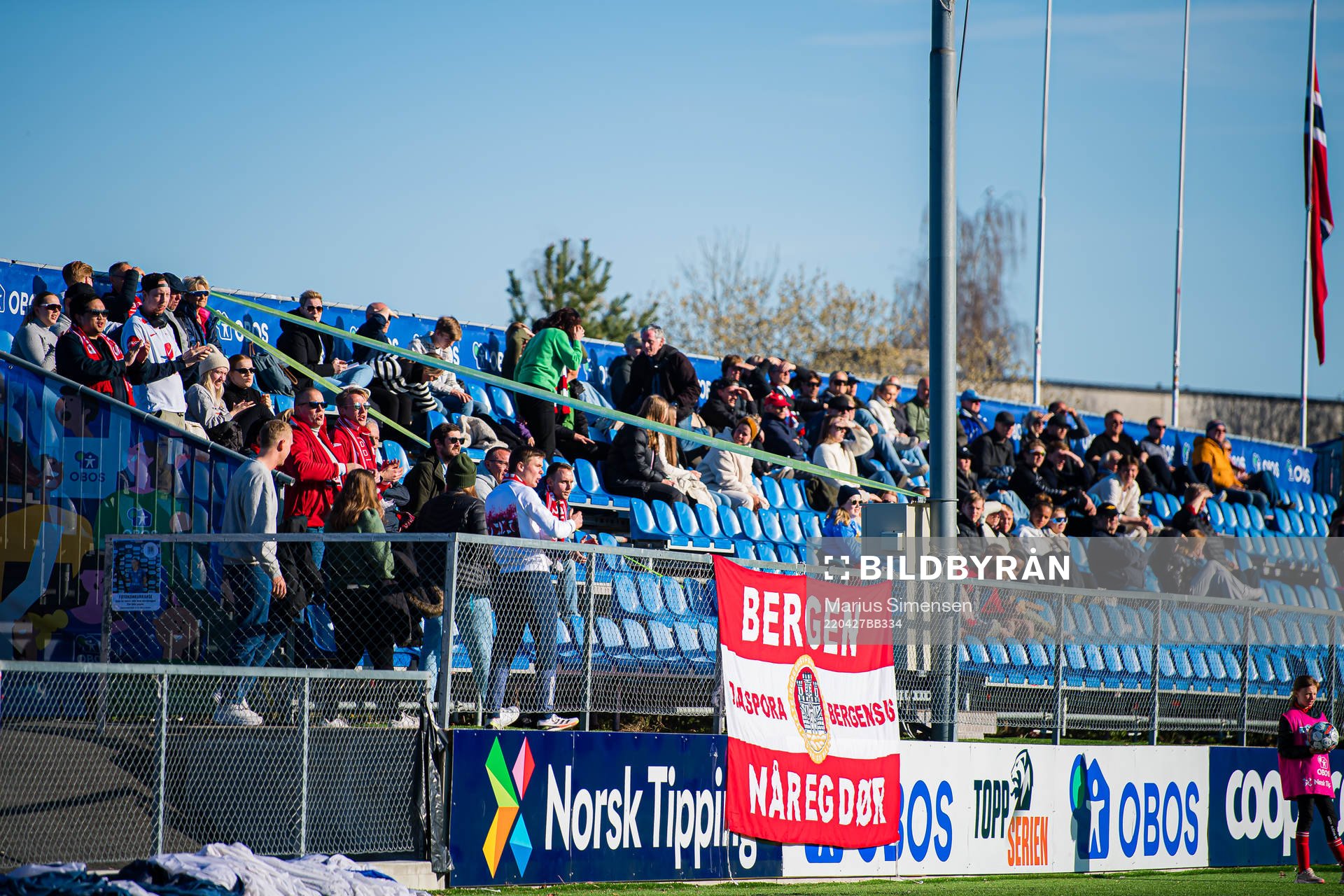 Spectators in the stands